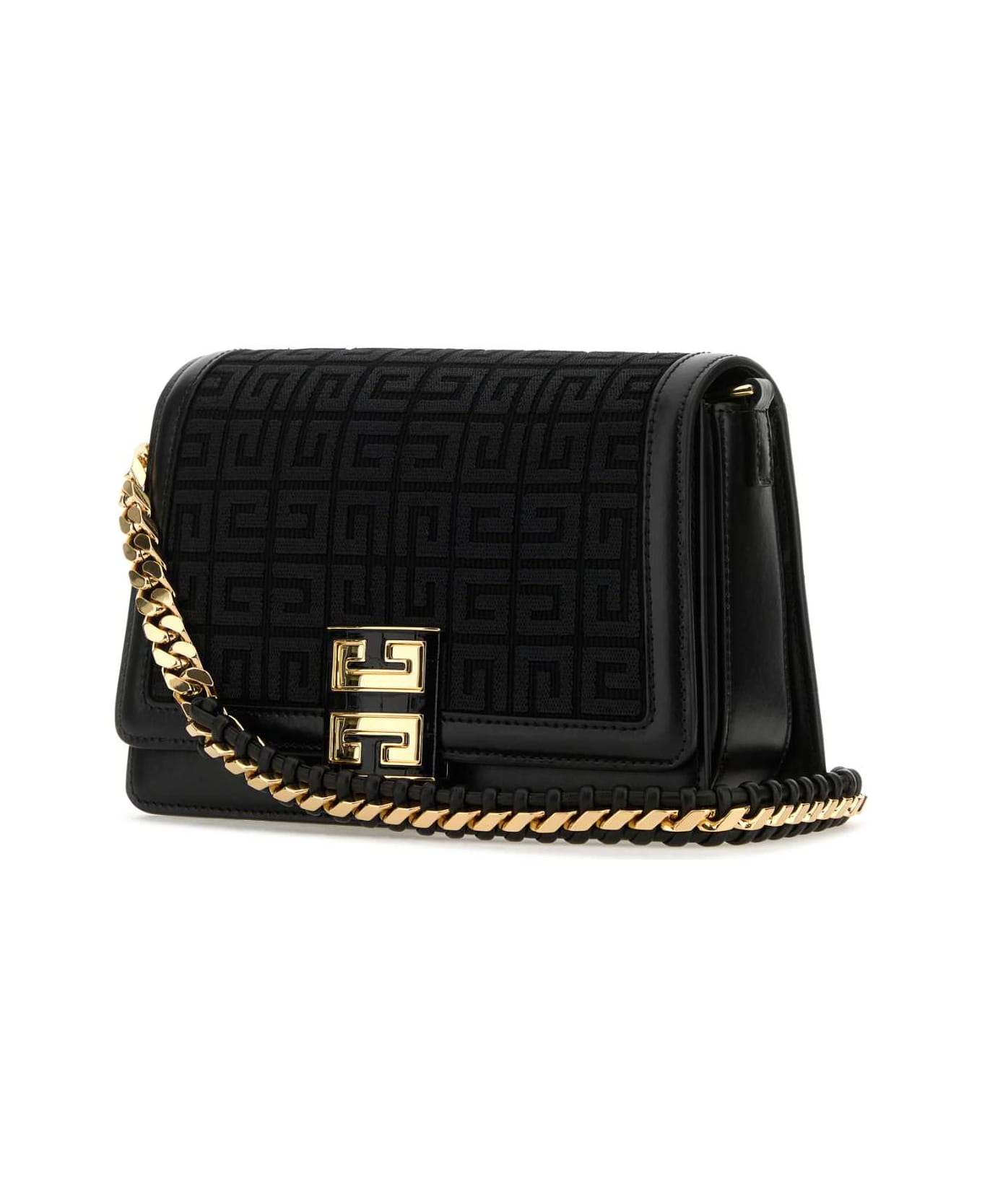 Givenchy Embroidered Canvas 4g Multicarry Shoulder Bag - Black