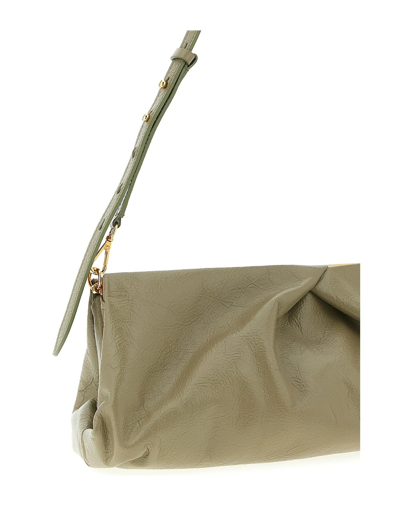 Dries Van Noten 
crisp
 Big Clutch - Green