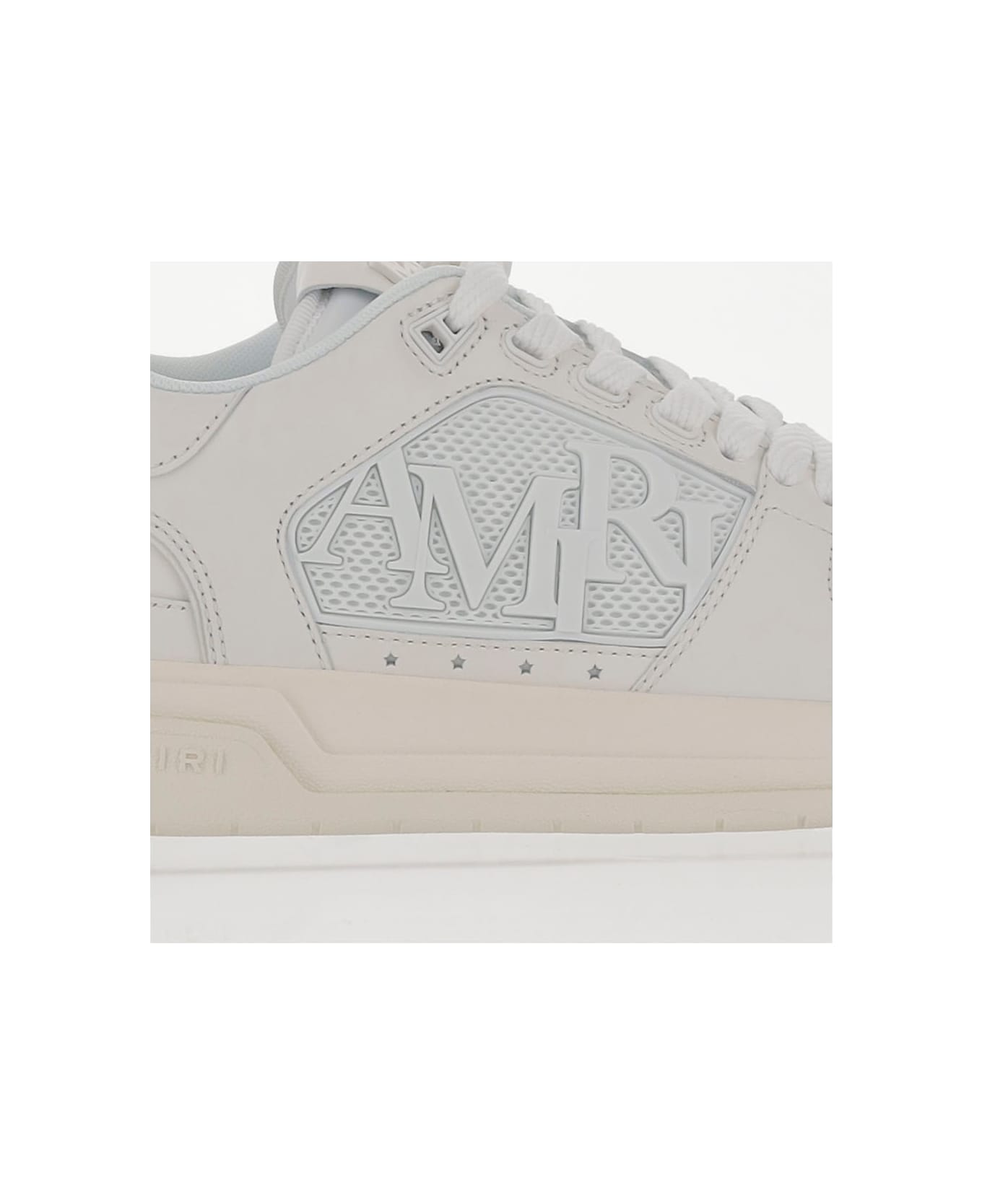 AMIRI Leather Sneakers With Logo - White