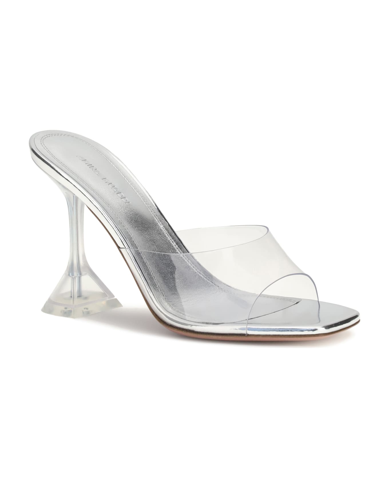 Amina Muaddi Lupita Glass Sandals