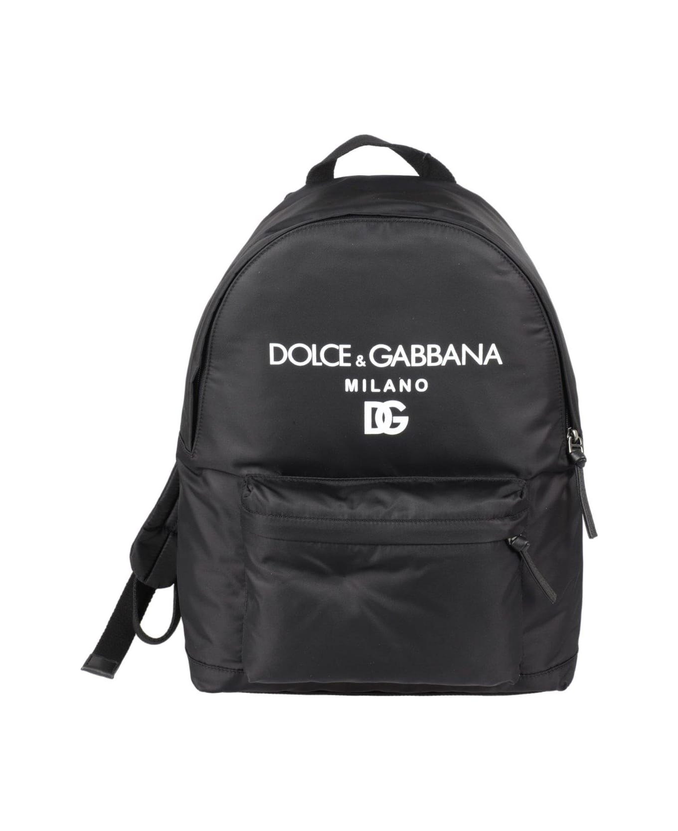 Dolce & Gabbana Logo Print Backpack - Nero
