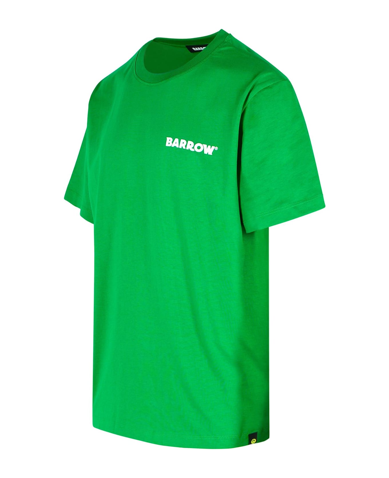 Barrow 'basic' Green Cotton T-shirt - Green