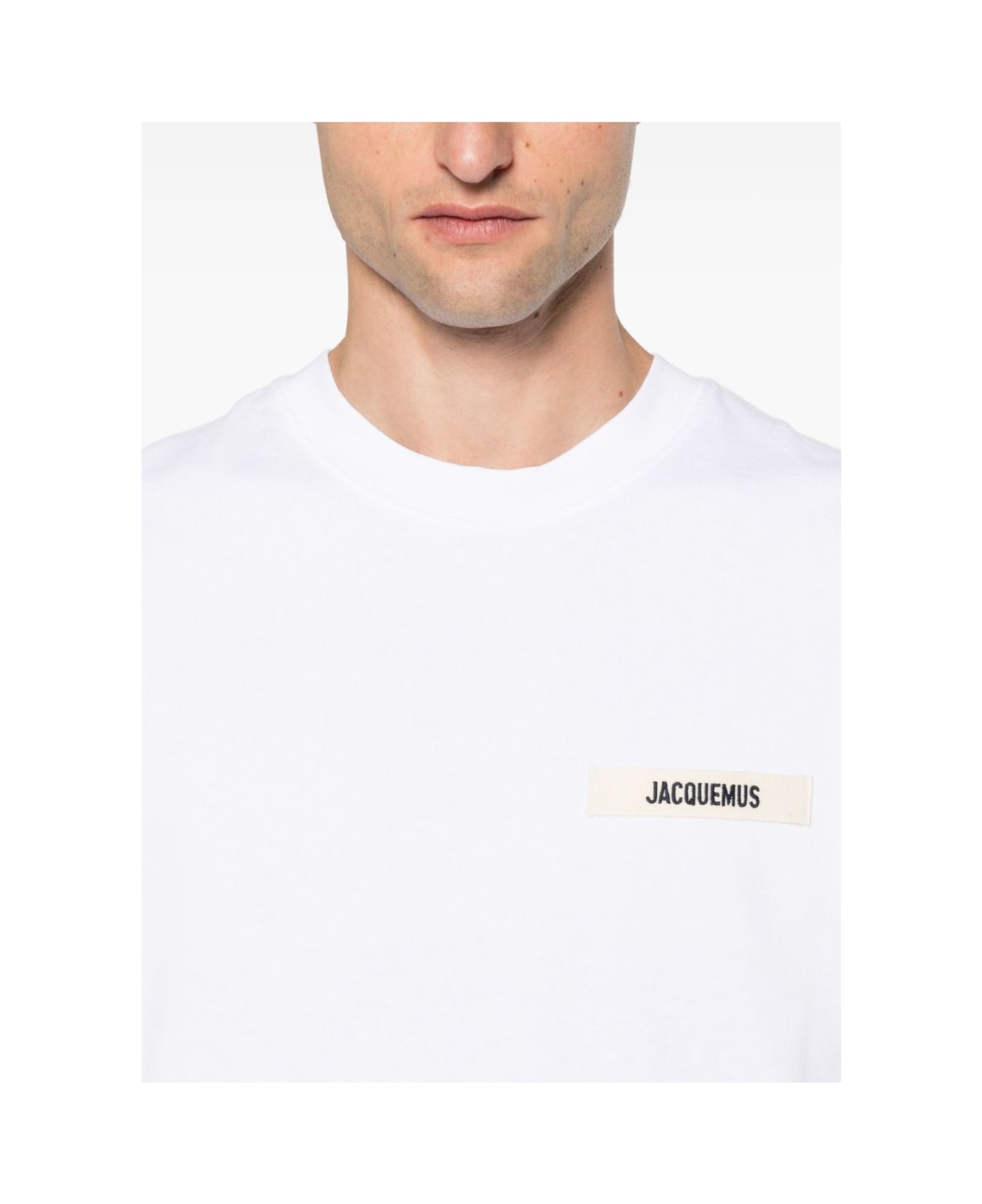 Jacquemus Logo Cotton T-shirt - White