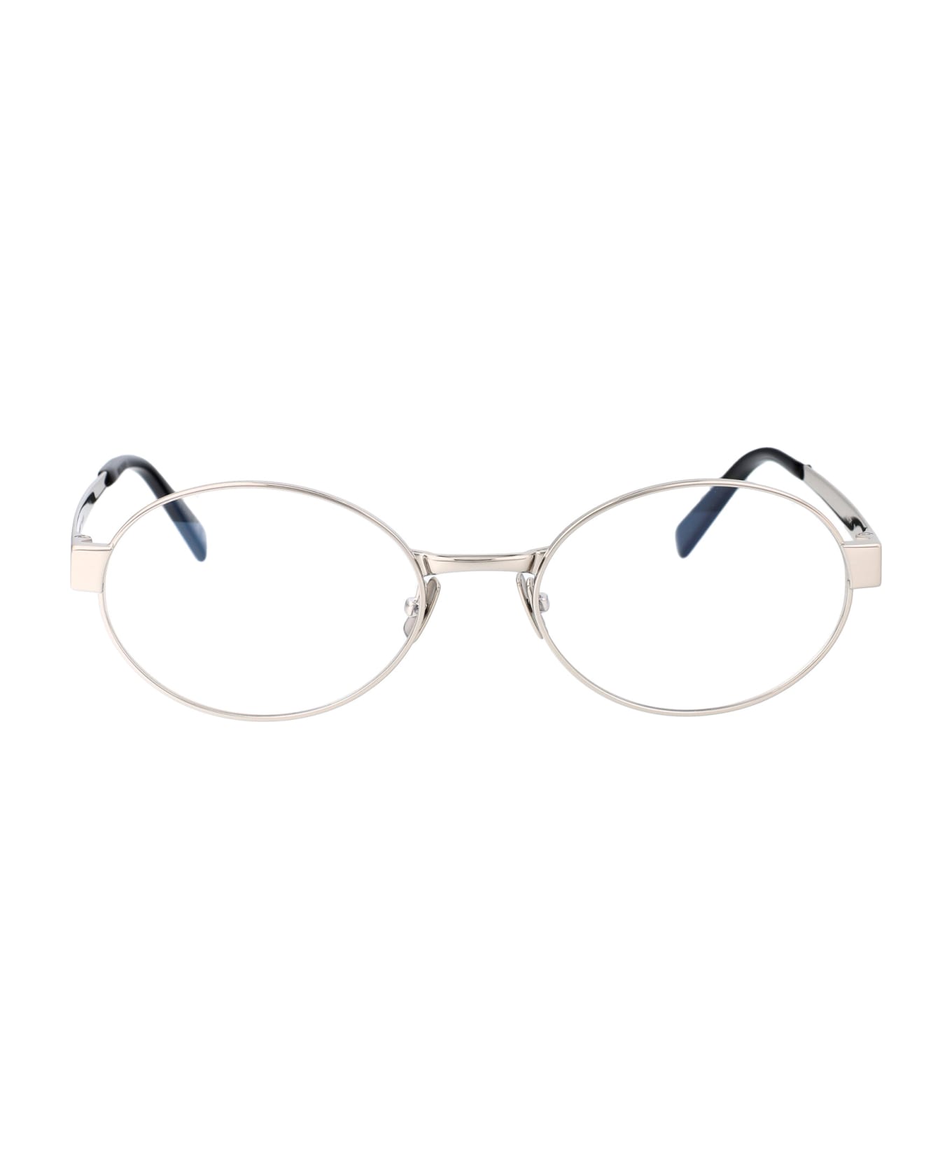 Saint Laurent Eyewear Sl 692 Opt Glasses - 001 SILVER SILVER TRANSPARENT アイウェア