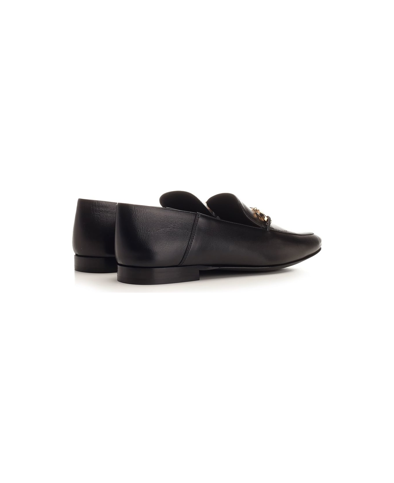 Ferragamo Gancini Ornament Loafer - Nero