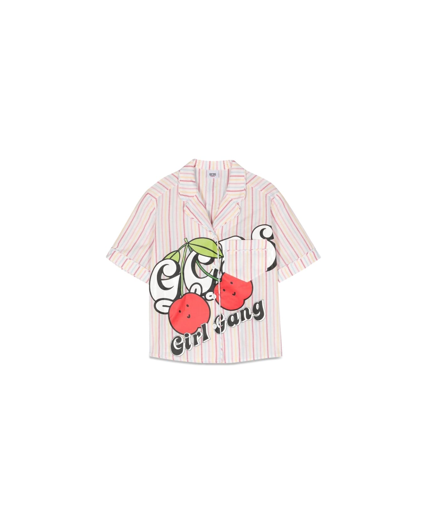 GCDS Striped Shirt Print - MULTICOLOUR