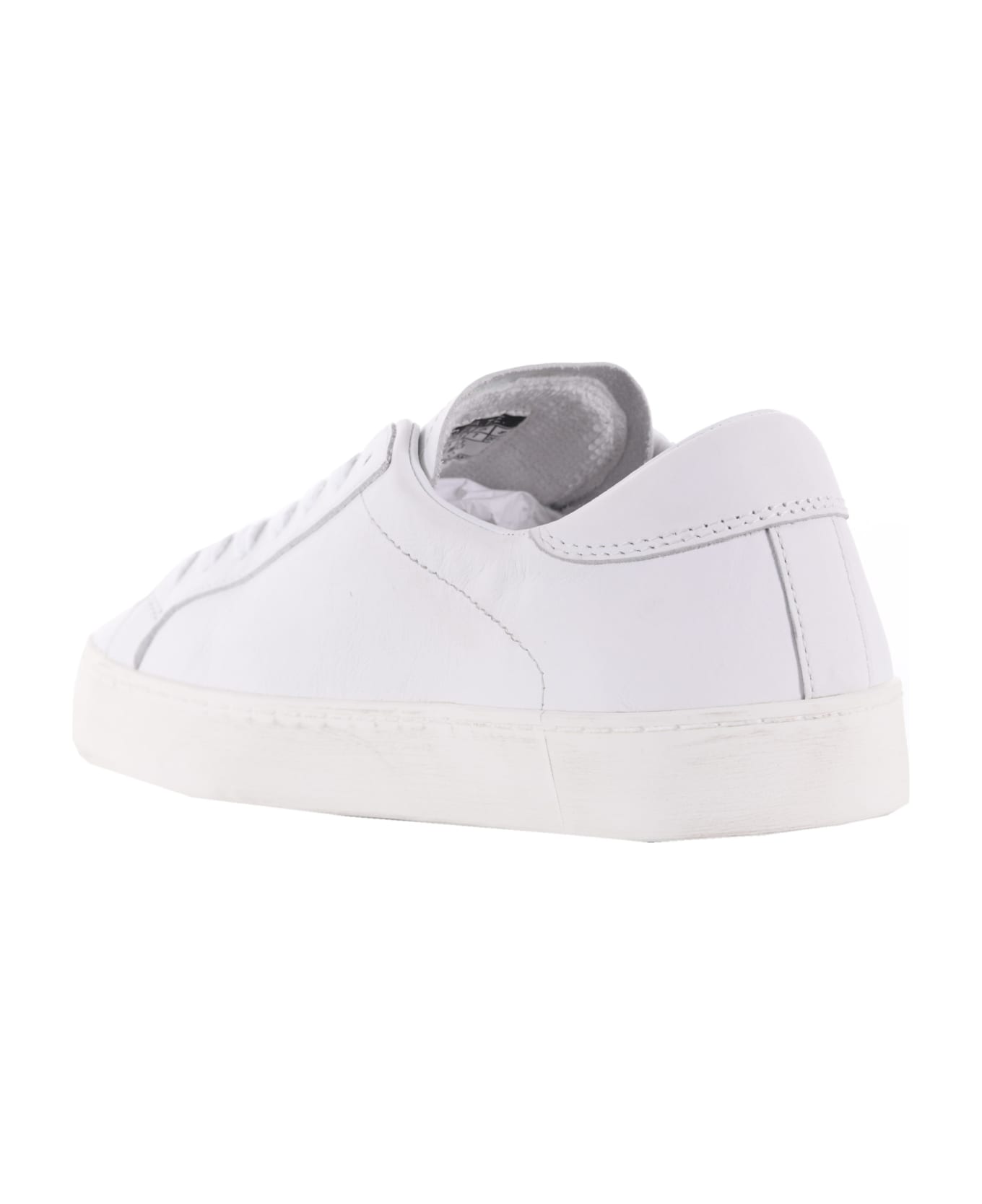 D.A.T.E. Men's Sneakers In Leather - Bianco