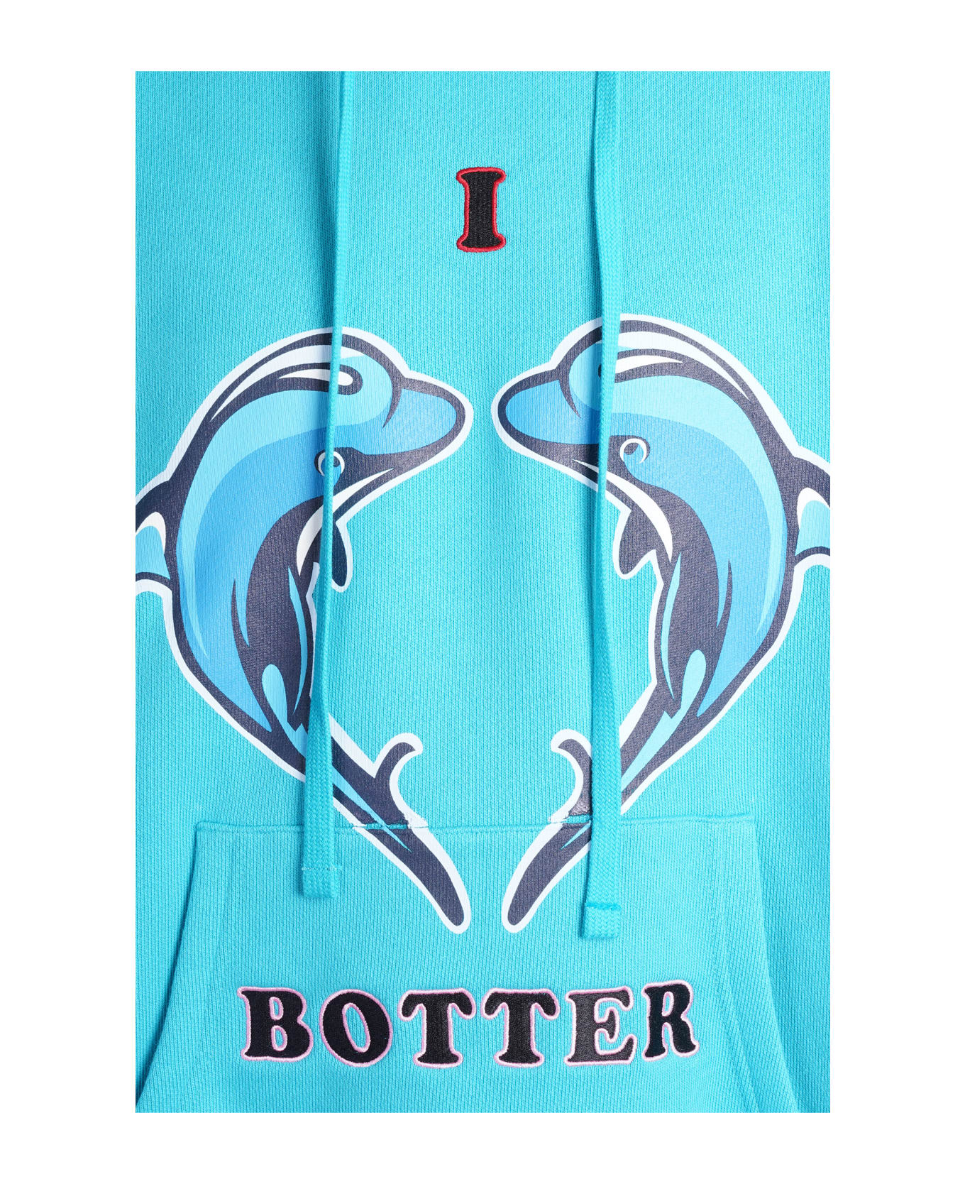 Botter Sweatshirt In Cyan Cotton - LIGHT BLUE