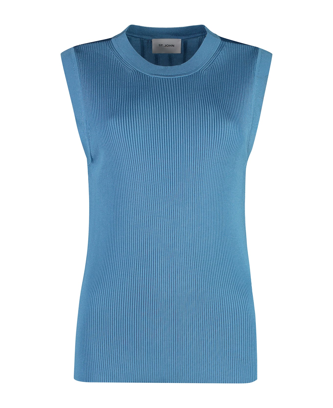 Alfieri 
St.John Ribbed Tank Top - Light Blue