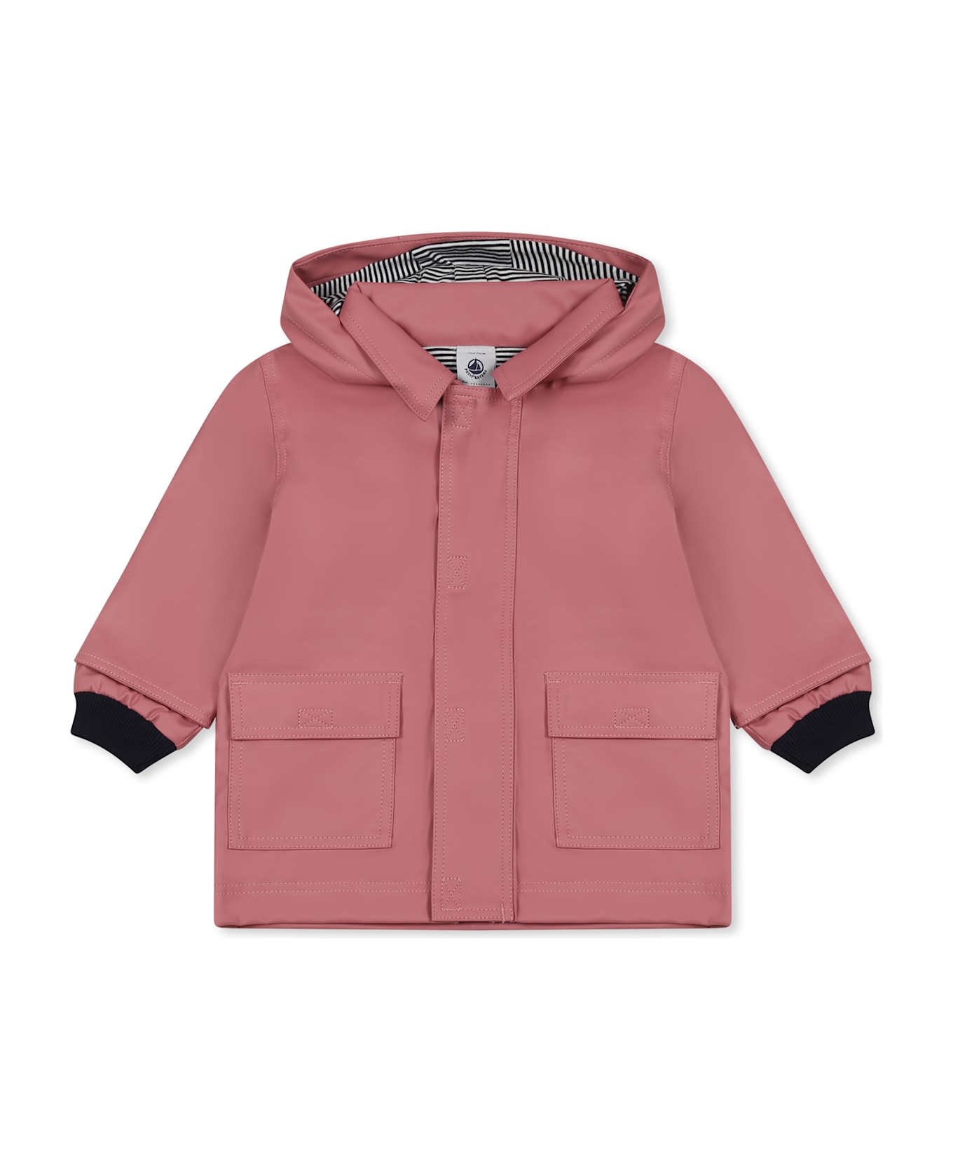 Petit Bateau Pink Raincoat For Baby Girl - Pink