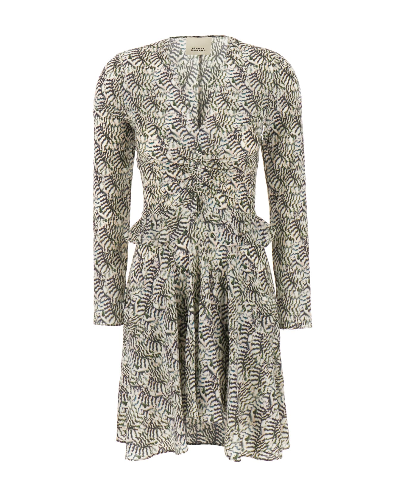 Isabel Marant Printed Stretch Silk Dress - 23EC