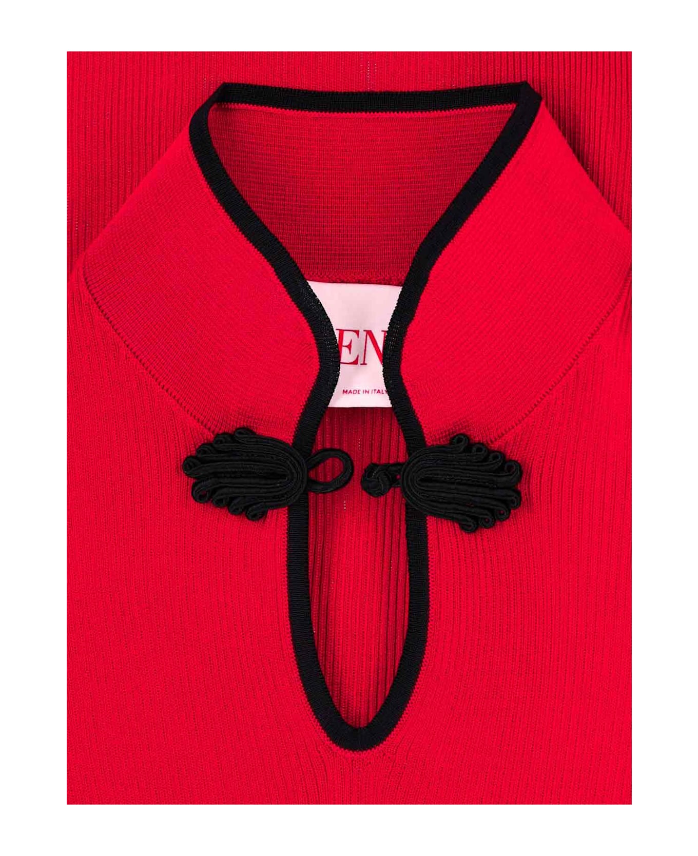 Valentino Ribbed Top - Red