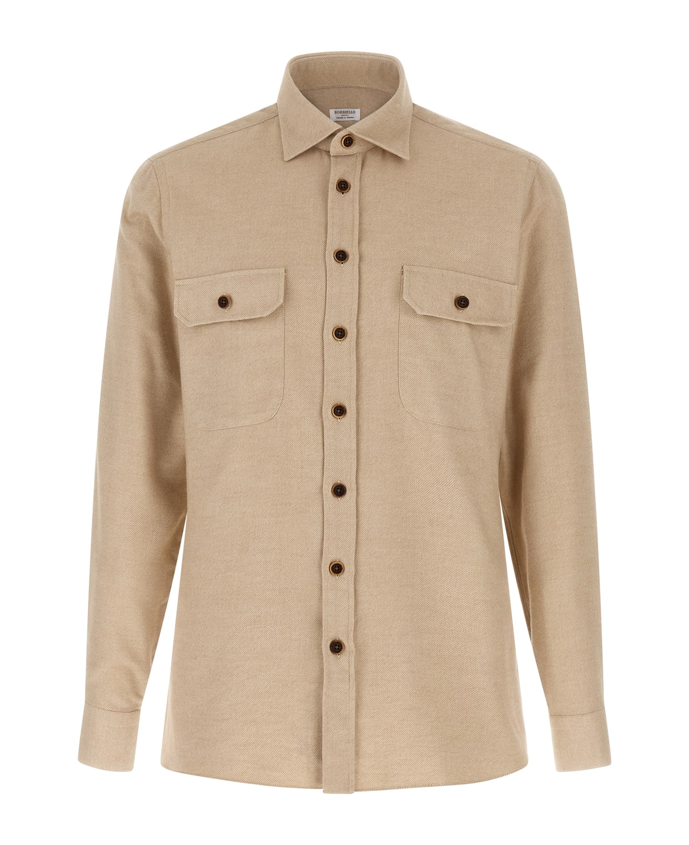 Borriello Napoli Flannel Shirt - Beige