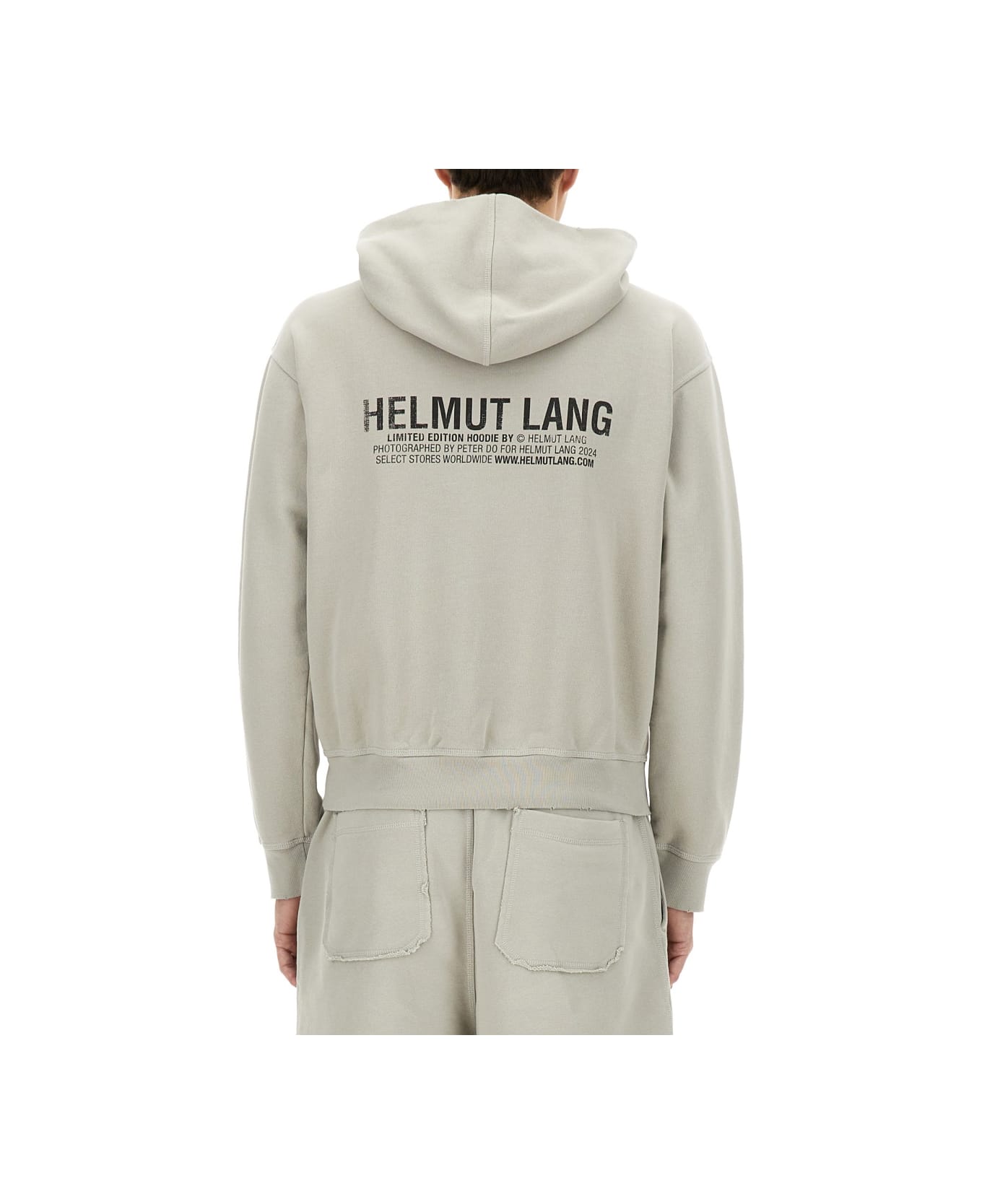 Helmut Lang "postcard" Hoodie - GREY