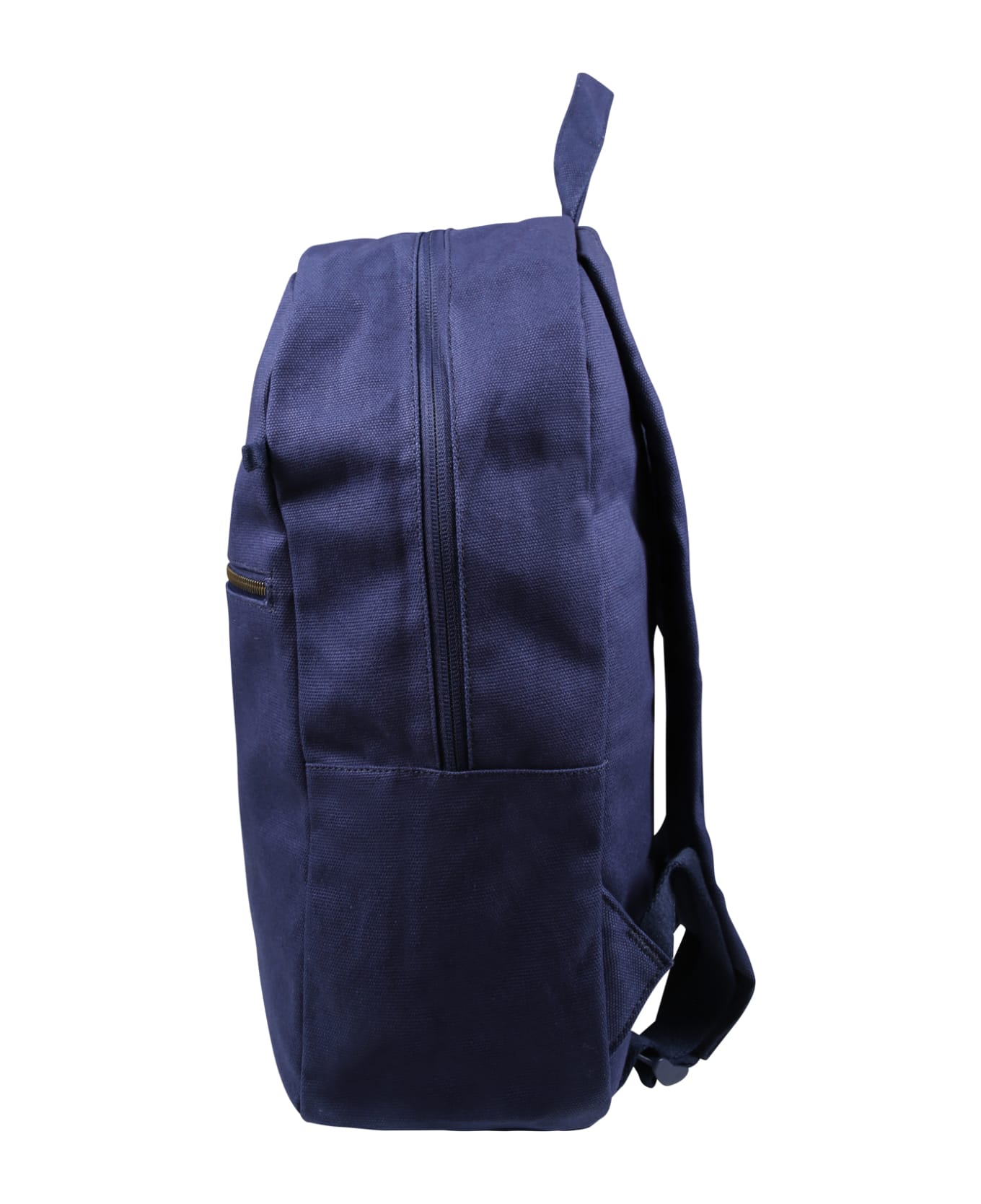 Ralph Lauren Blue Backpack For Kids With Logo - Blue アクセサリー＆ギフト