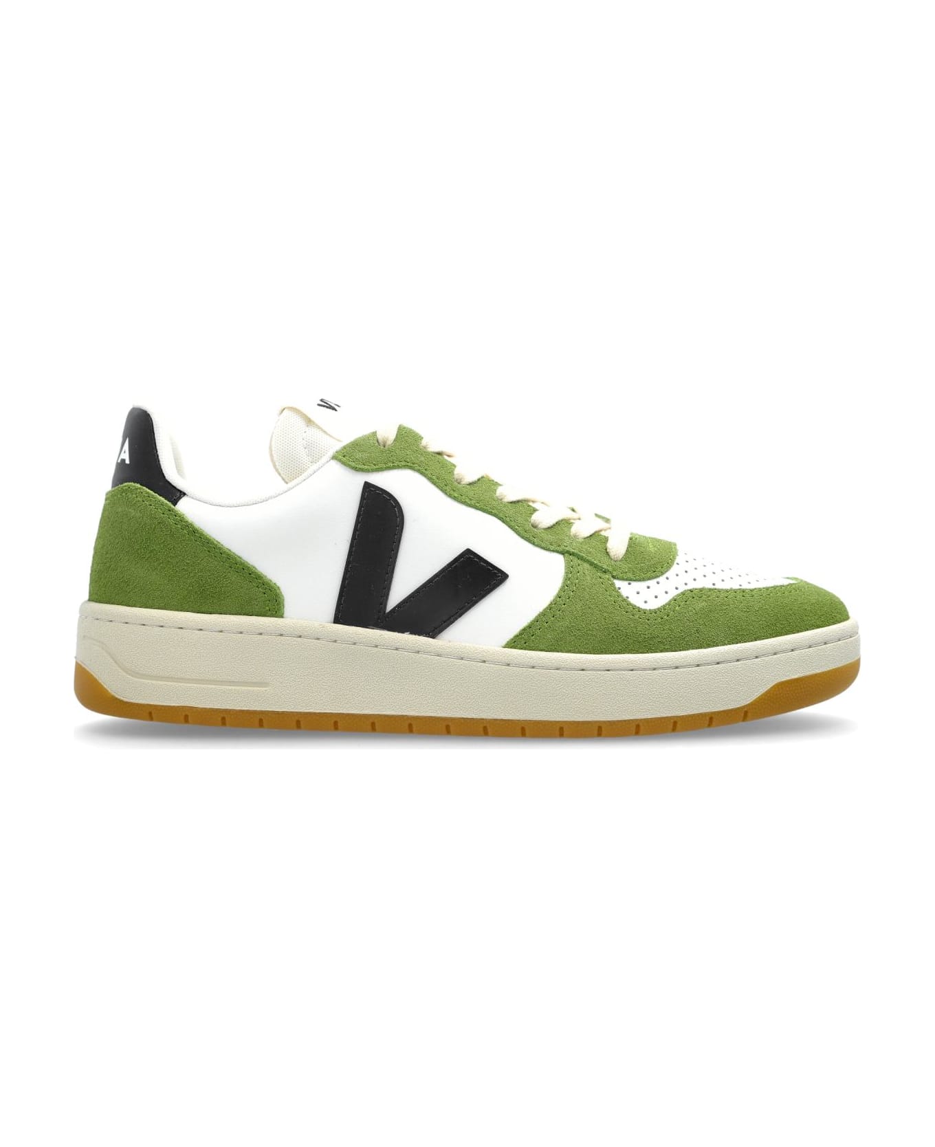 Veja Sports Shoes 
v-10 Prime Leather
 - White Black Kiwi