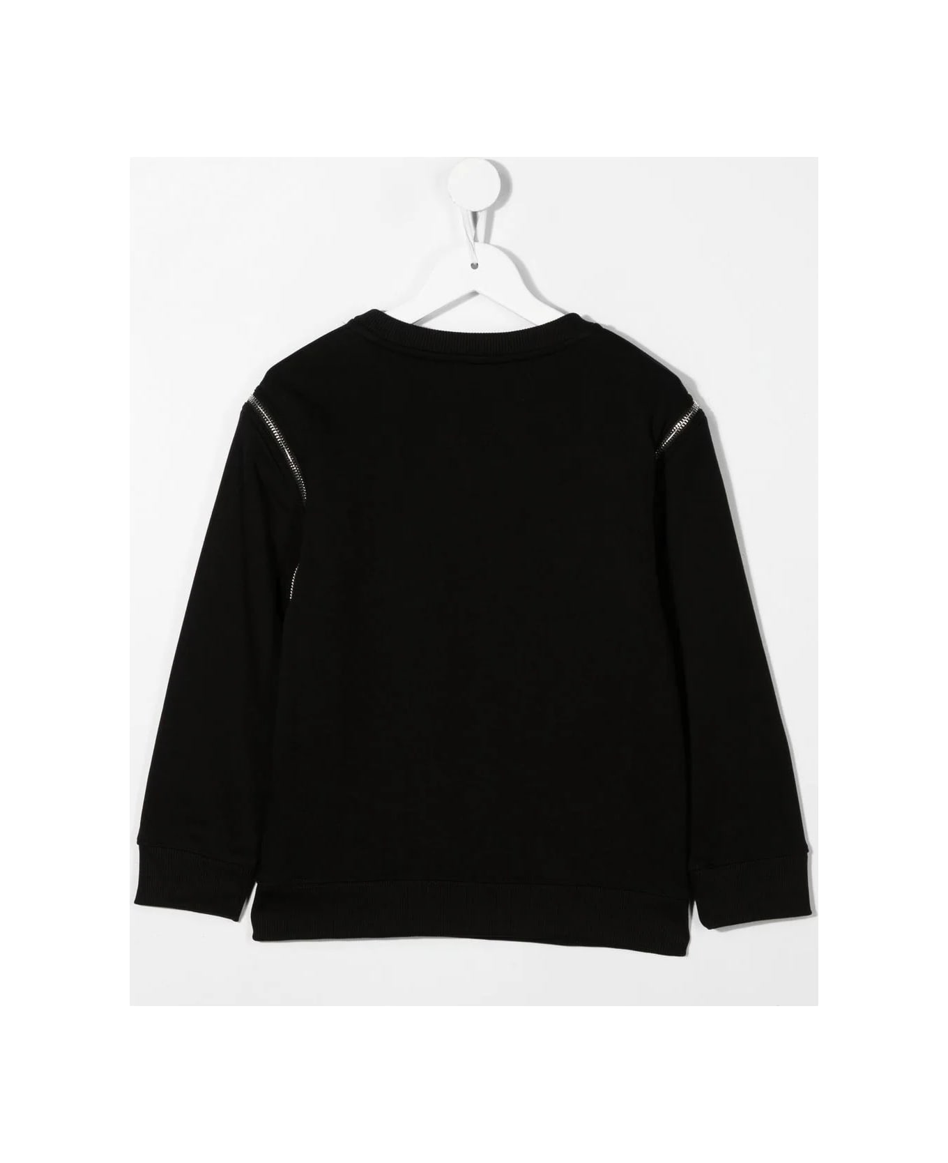 Givenchy Black Sweatshirt With Givenchy Old School Print - Nero