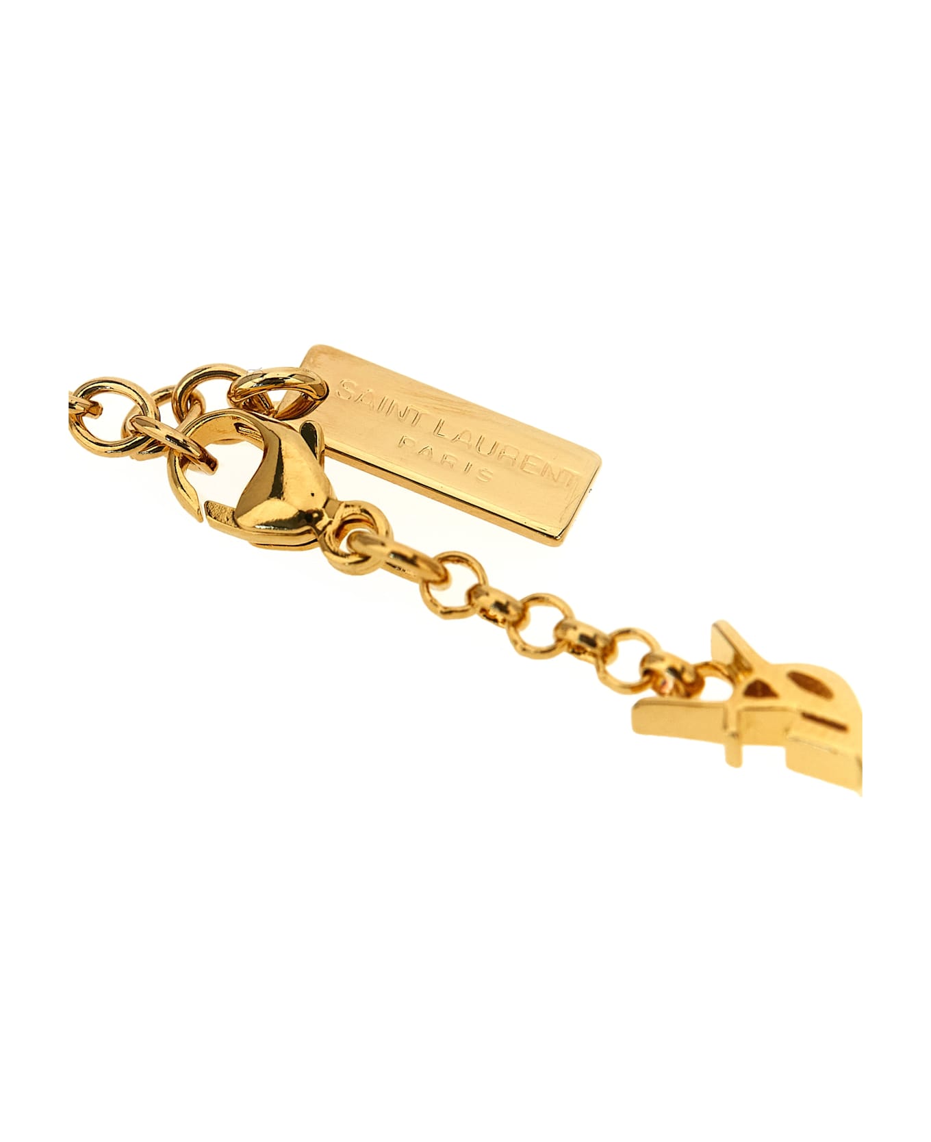 Saint Laurent 
cassandre
 Multi-charm Bracelet - Gold