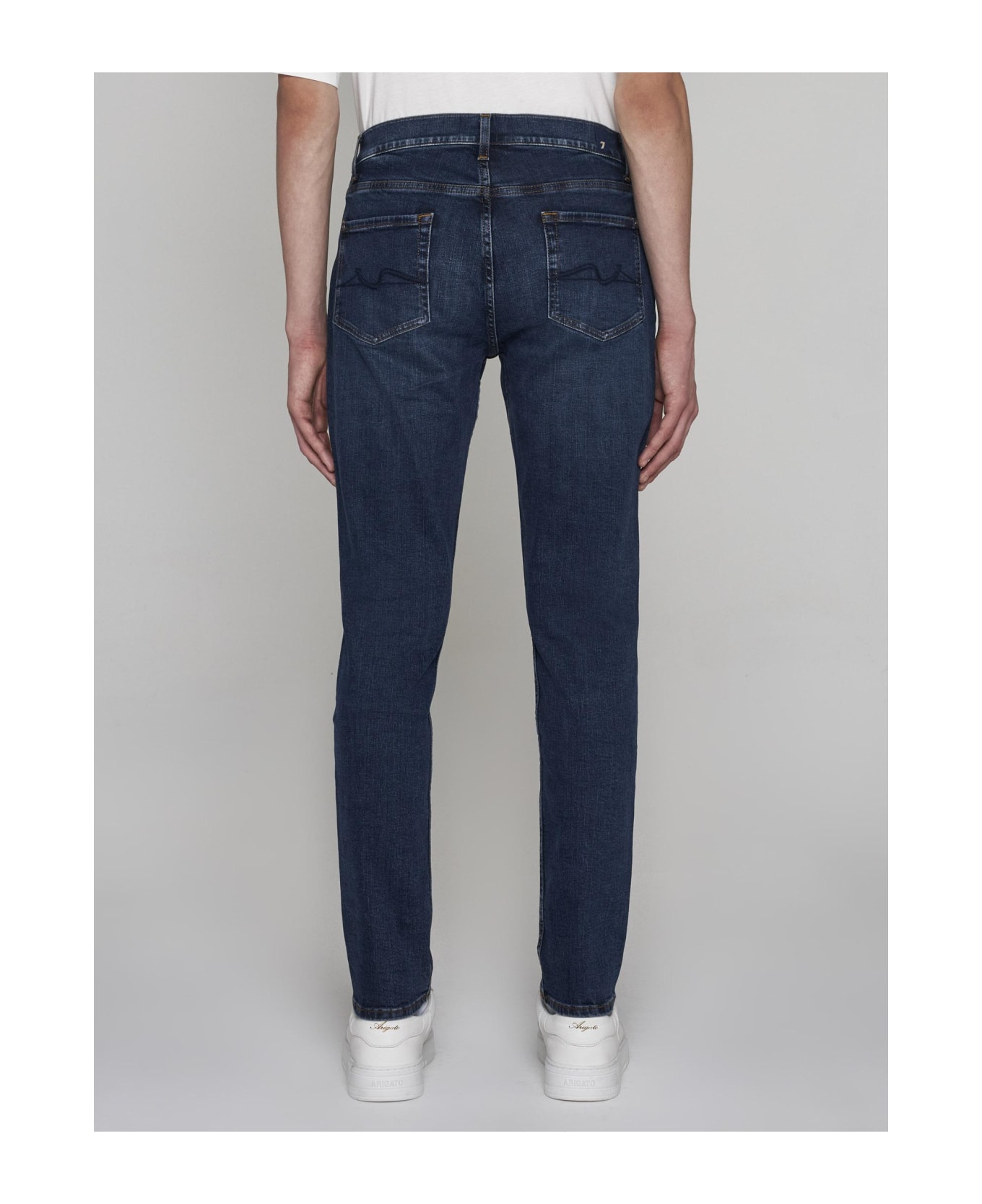 7 For All Mankind Slimmy Tapered Jeans - DENIM BLUE
