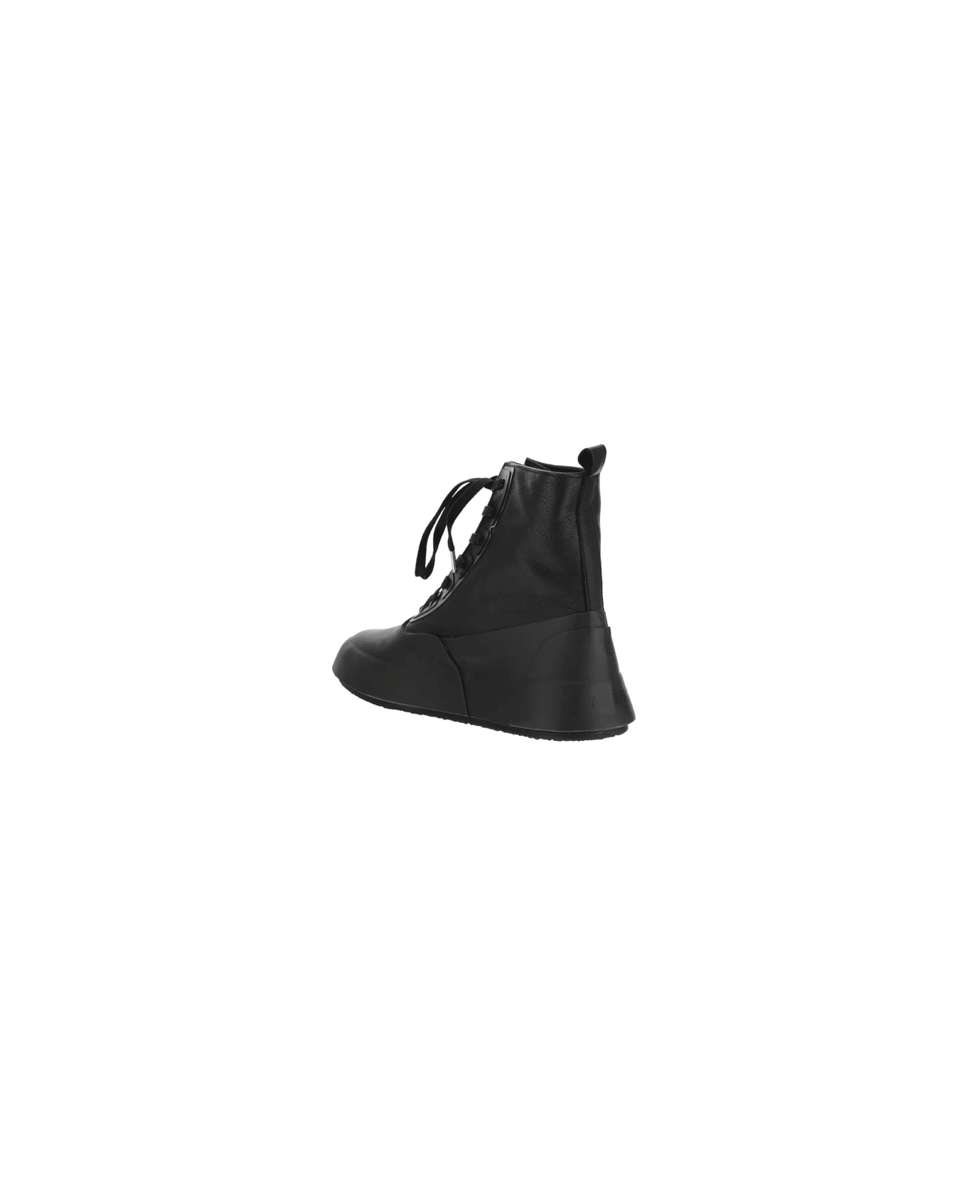 AMBUSH Leather Mix Hi-top Sneaker - Black Off