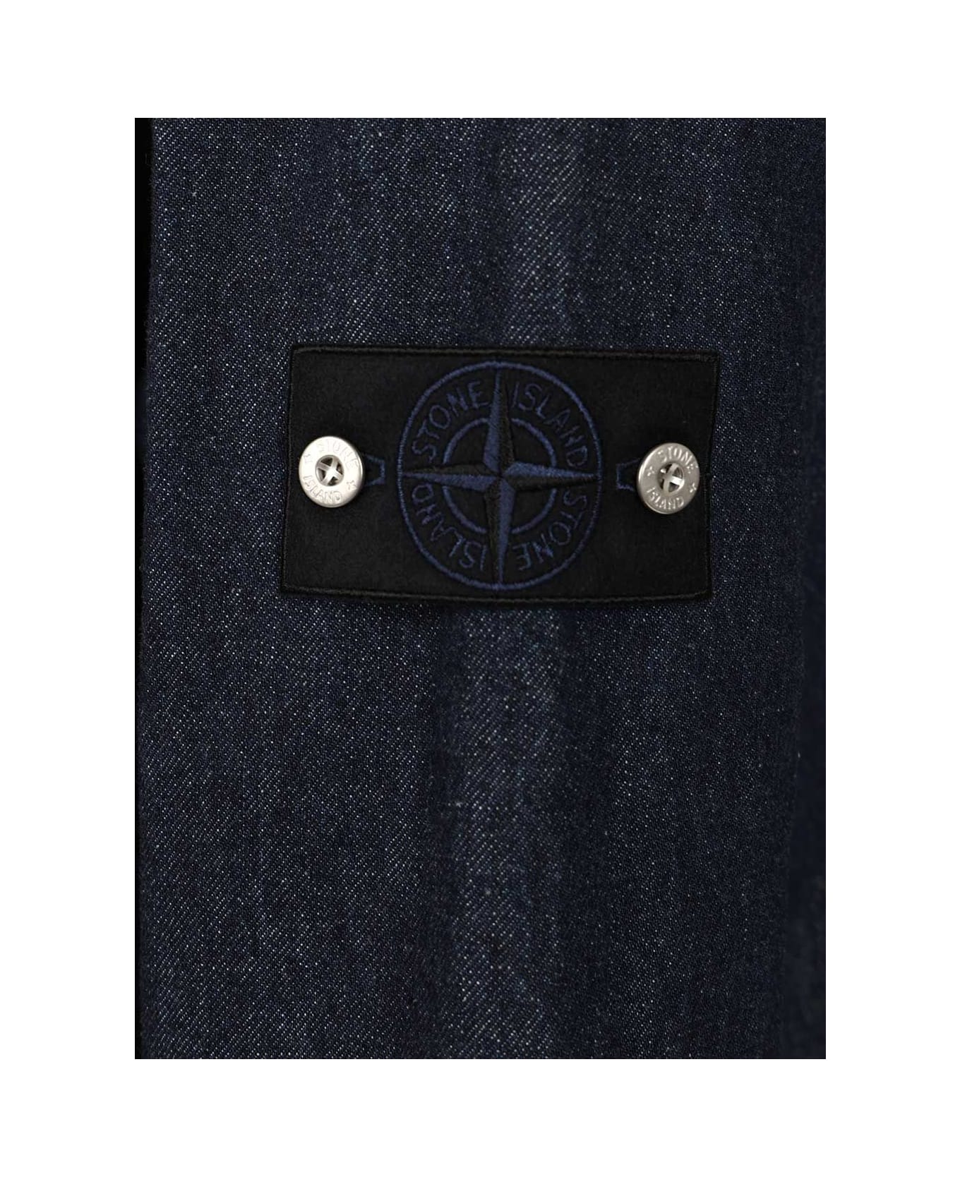 Stone Island Shirt Bull Denim - BLUE