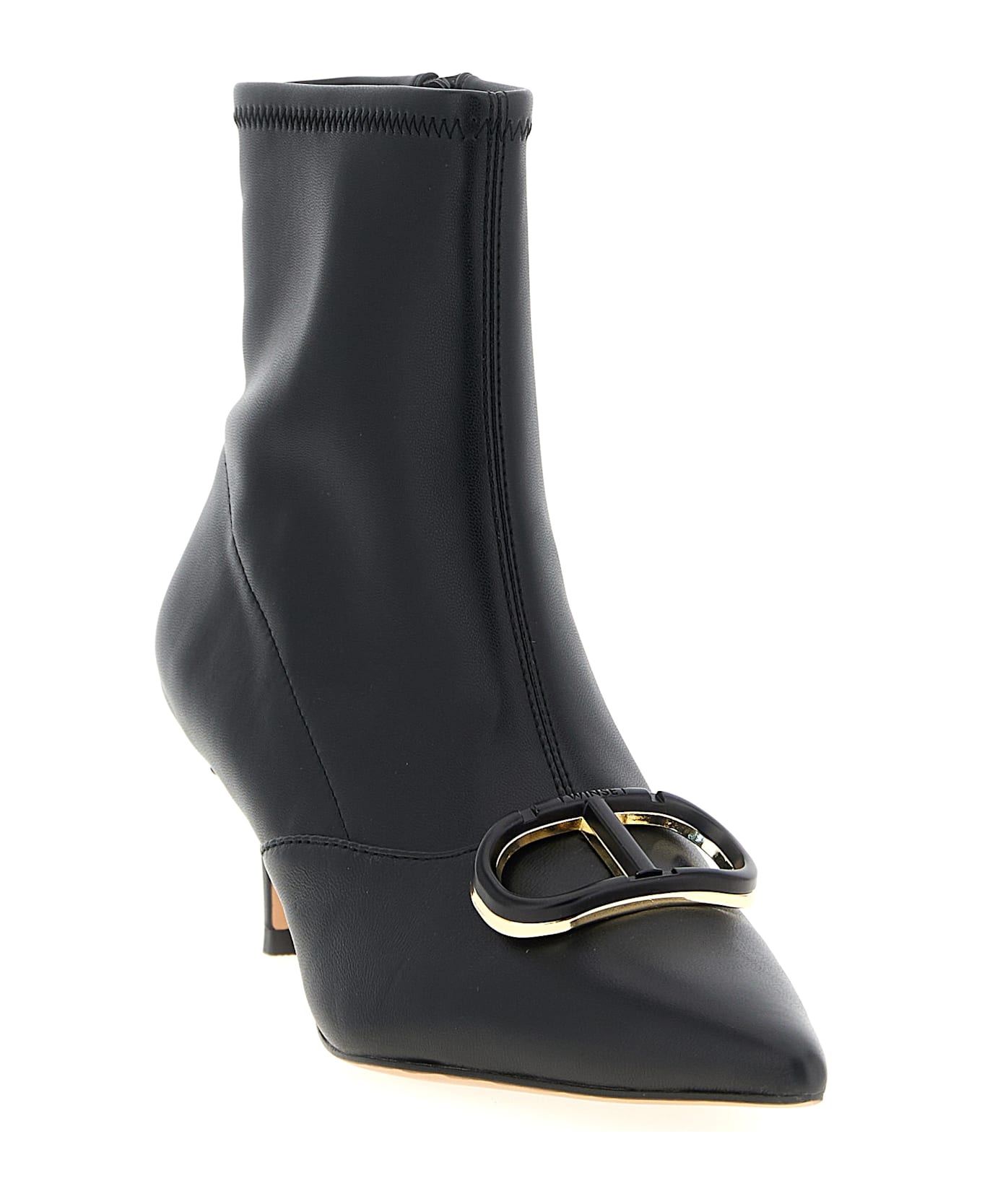 TwinSet 
oval T
 Ankle Boots - Black  