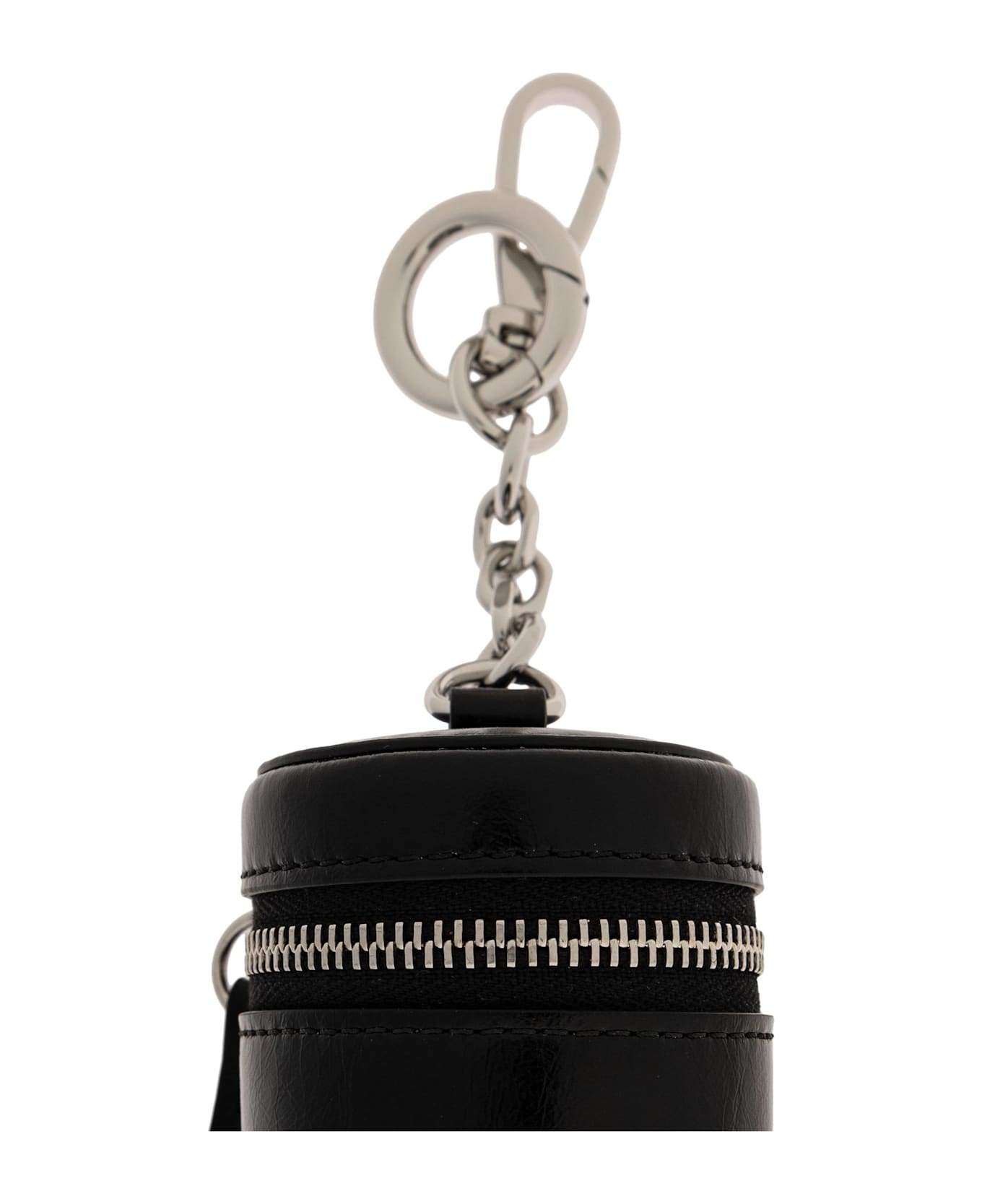 Maison Margiela Keychain With Leather Pouch - Black  