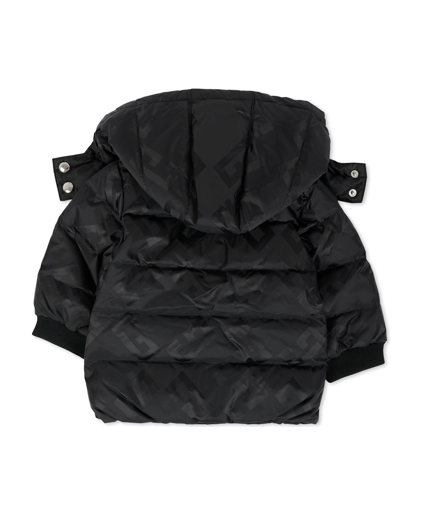 Givenchy Black Down Jacket For Baby Boy With 4g Motif - Black