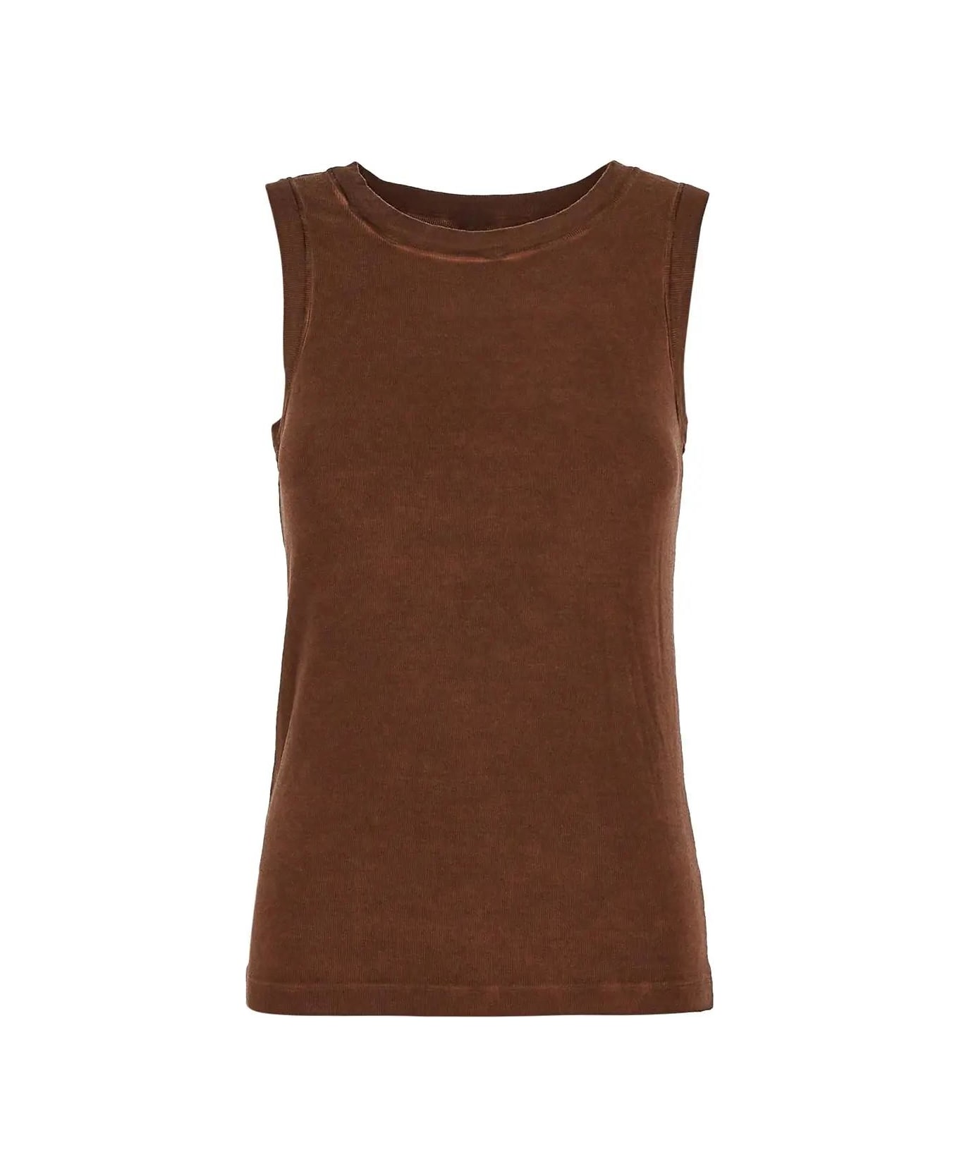 Uma Wang Ankle Top - BROWN