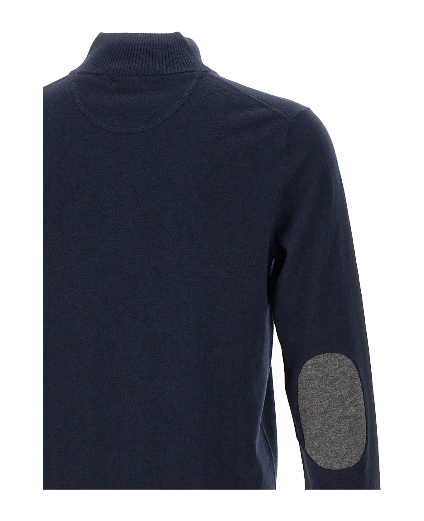 Sun 68 'stripes' Cotton And Wool Sweater Sweater - NAVY BLUE