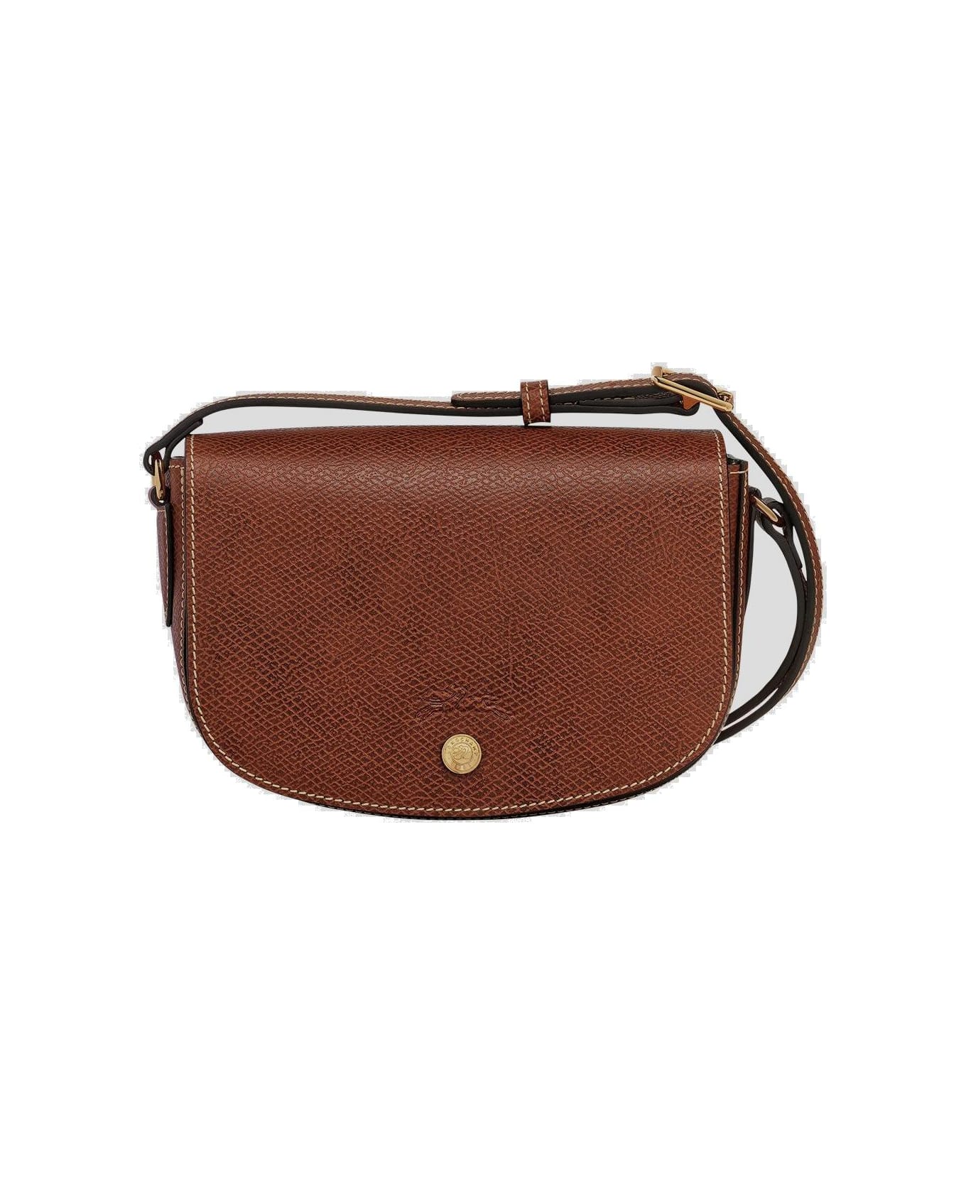 Longchamp S épure Logo-debossed Crossbody Bag - BUFF