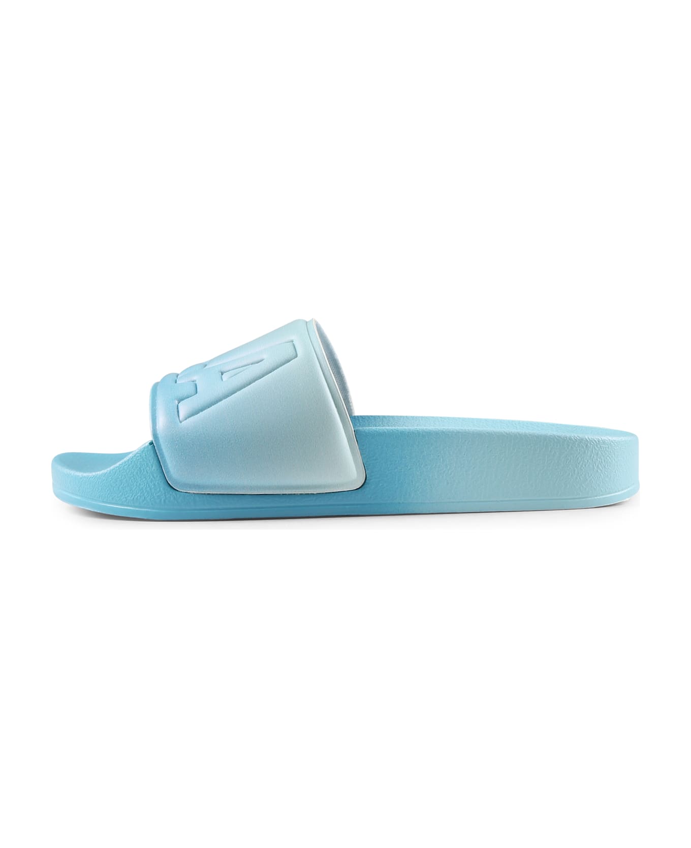 Stella McCartney Kids Light Blue Slippers For Boy With Logo - Light Blue