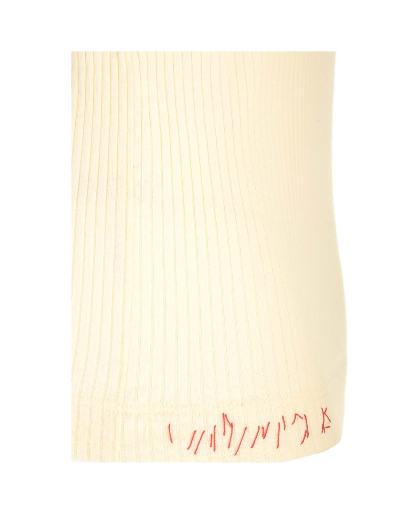 Marni Ribbed Tank Top - White