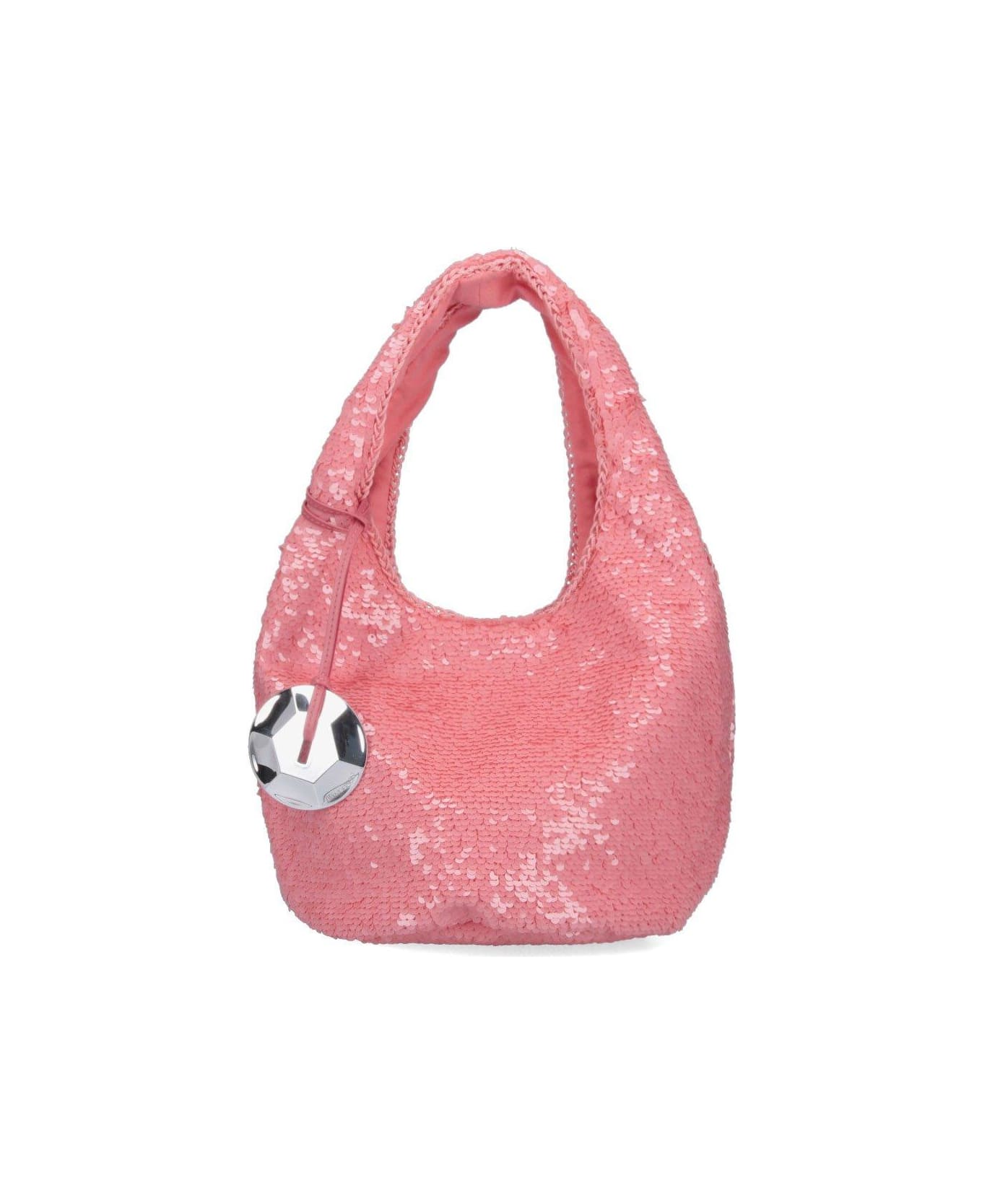 J.W. Anderson Sequin Embellished Small Tote Bag - Blu