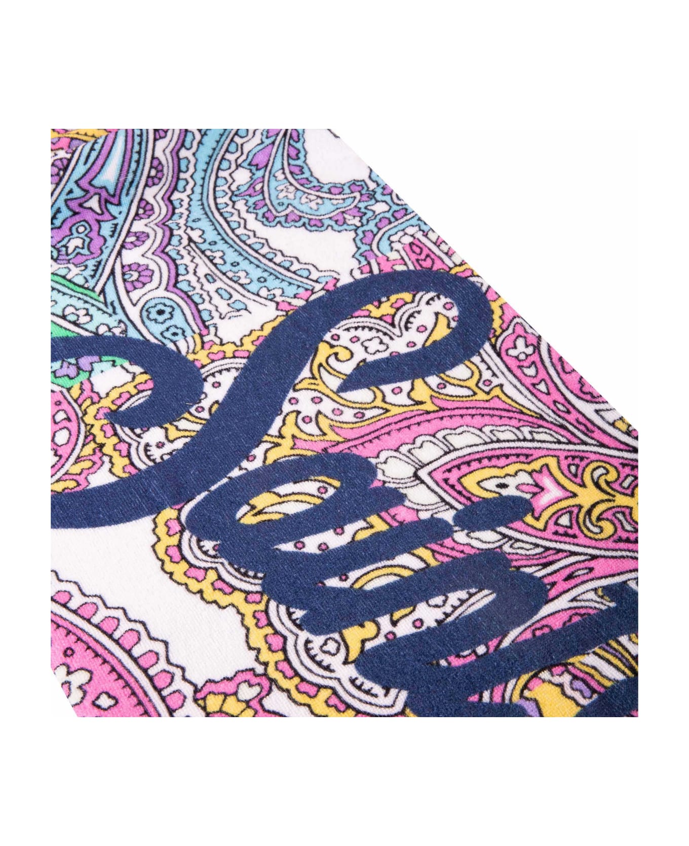 MC2 Saint Barth Soft Terry Beach Towel With Multicolor Paisley Print - MULTICOLOR
