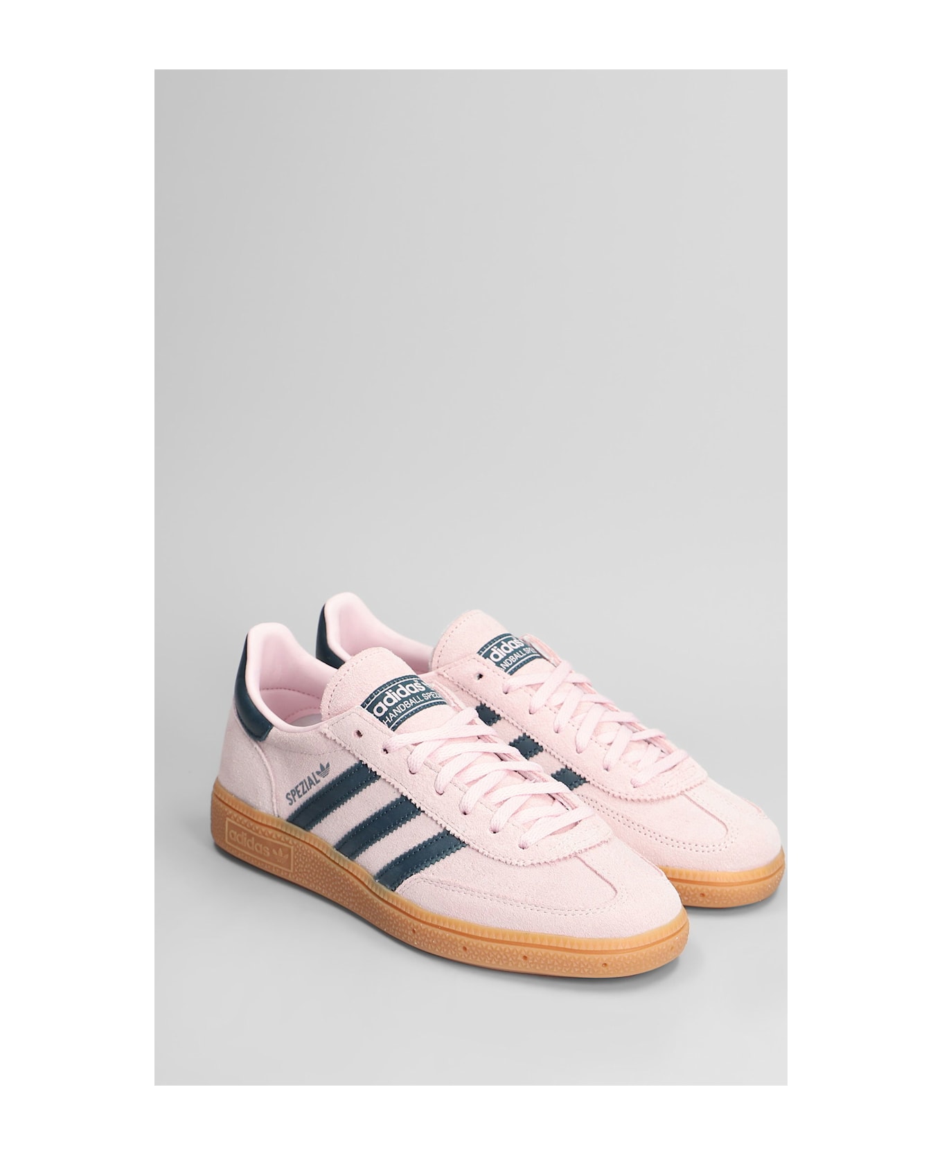 Adidas Handball Spezial Sneakers In Rose-pink Suede - rose-pink
