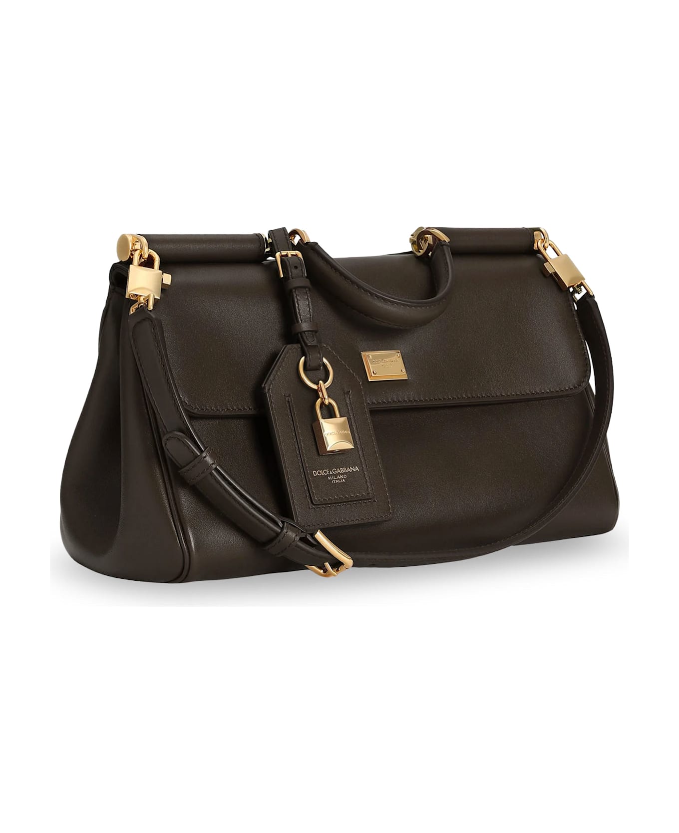 Dolce 
Gabbana My Sicily Leather Shoulder Bag - MORO 3