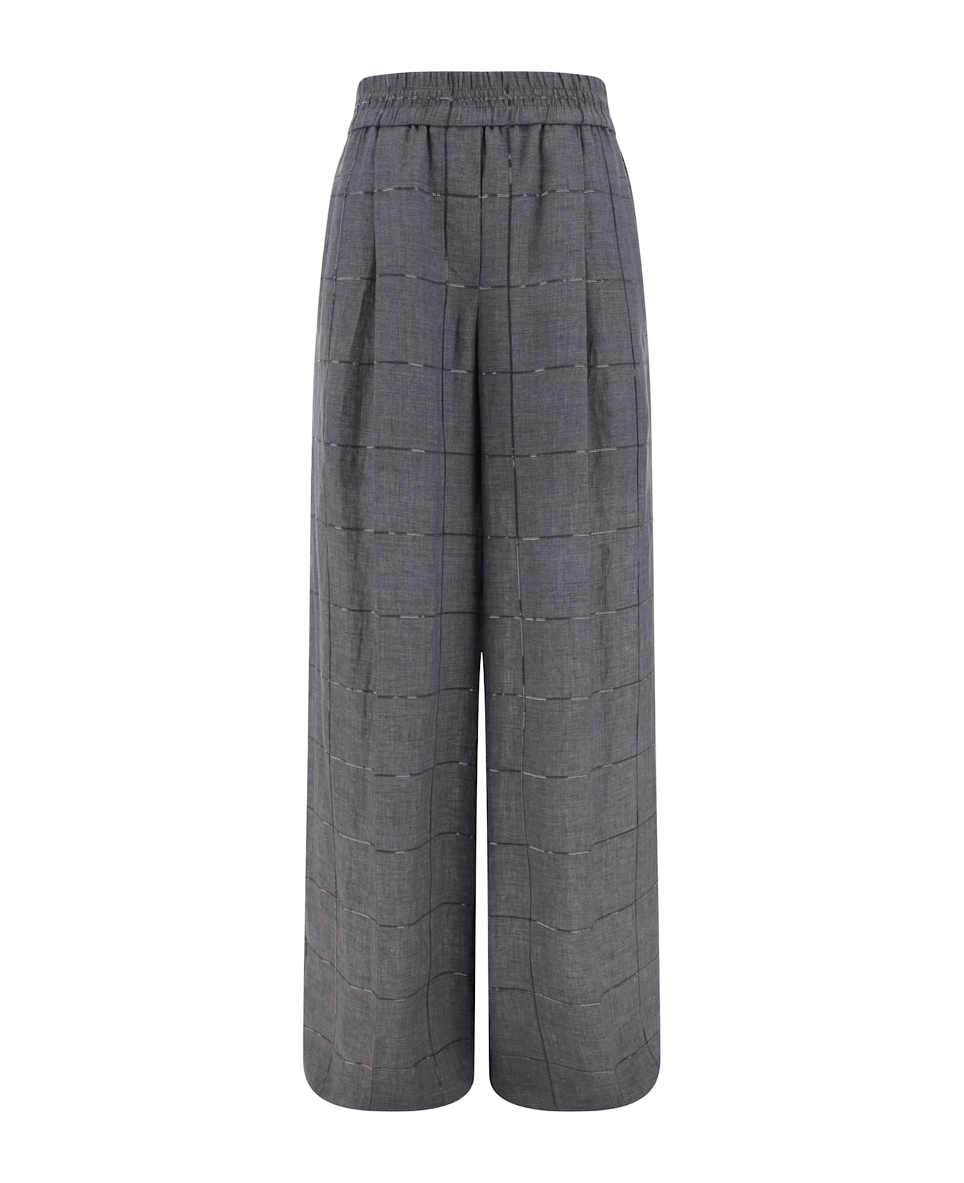 パンツ BRUNELLO CUCINELLI SS25 Trousers (MH126P8542 C600) Brunello Cucinelli - Snow White Cotton Gabardine Pant