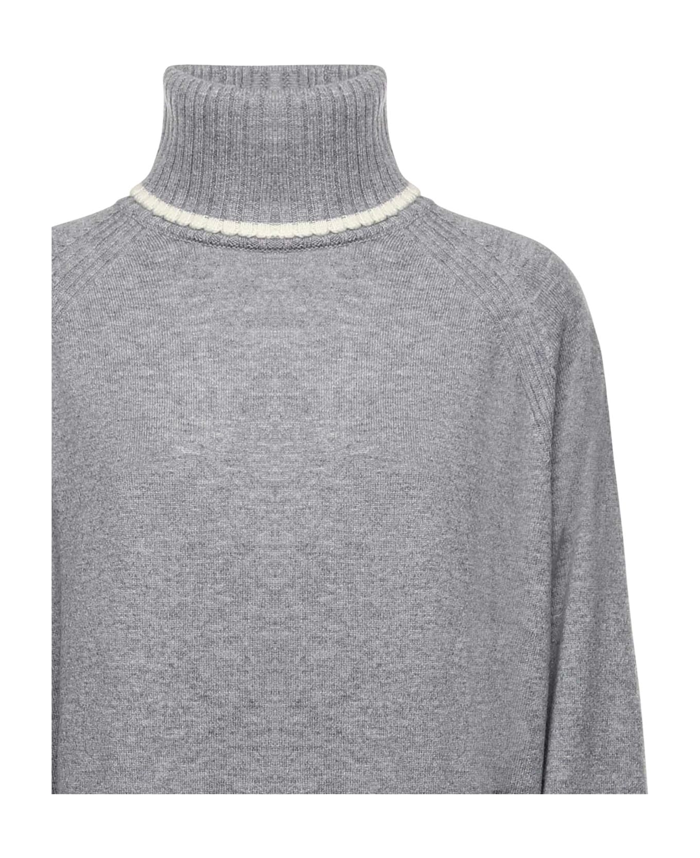 Pinko Turtleneck Knit Dress - Grigio