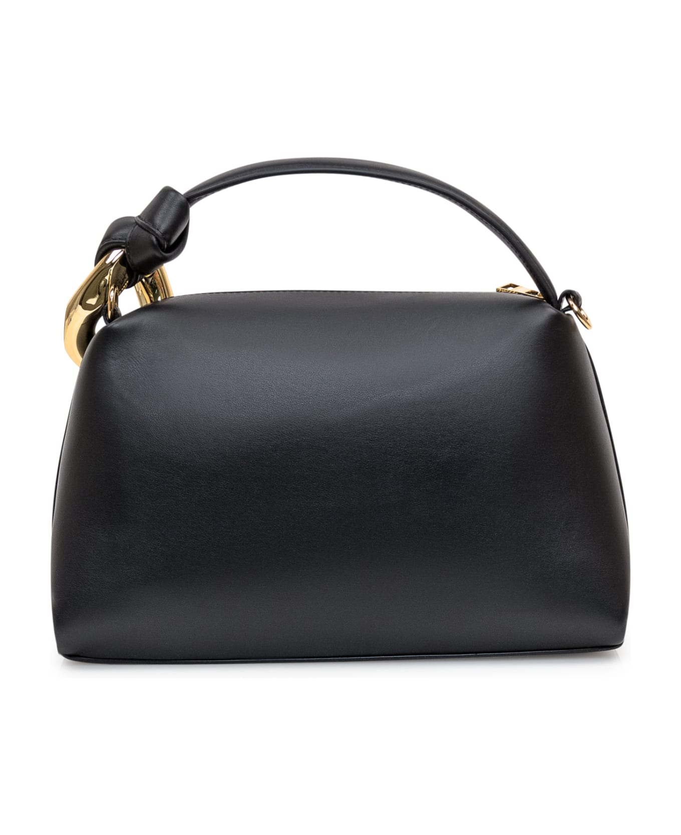 J.W. Anderson Corner Shoulder Bag In Black Leather - BLACK