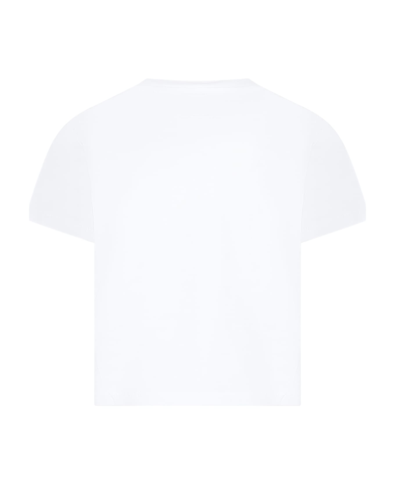 Stella McCartney Kids White T-shirt For Girl With Logo - White