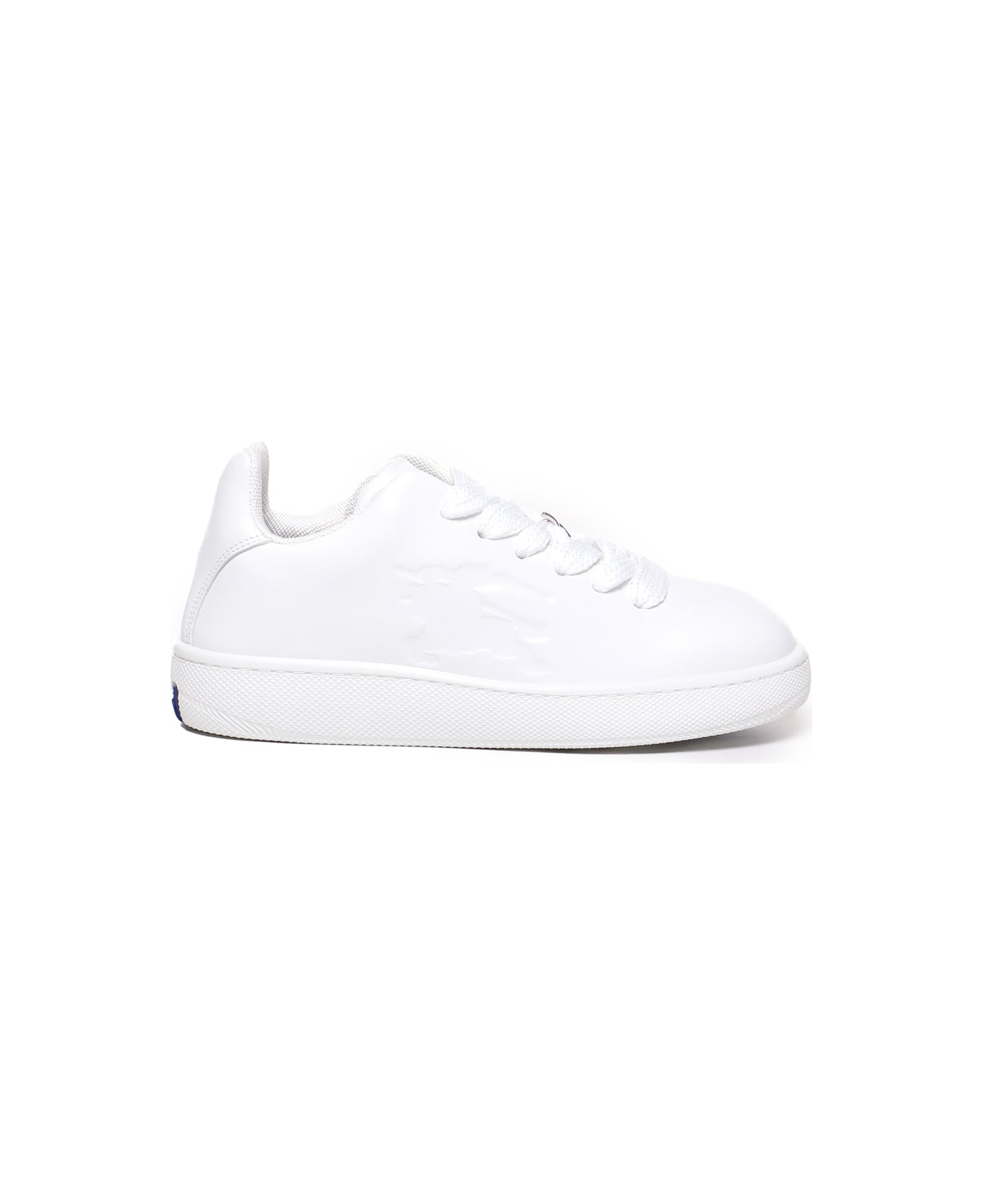 Burberry Sneaker Box In Pelle - White