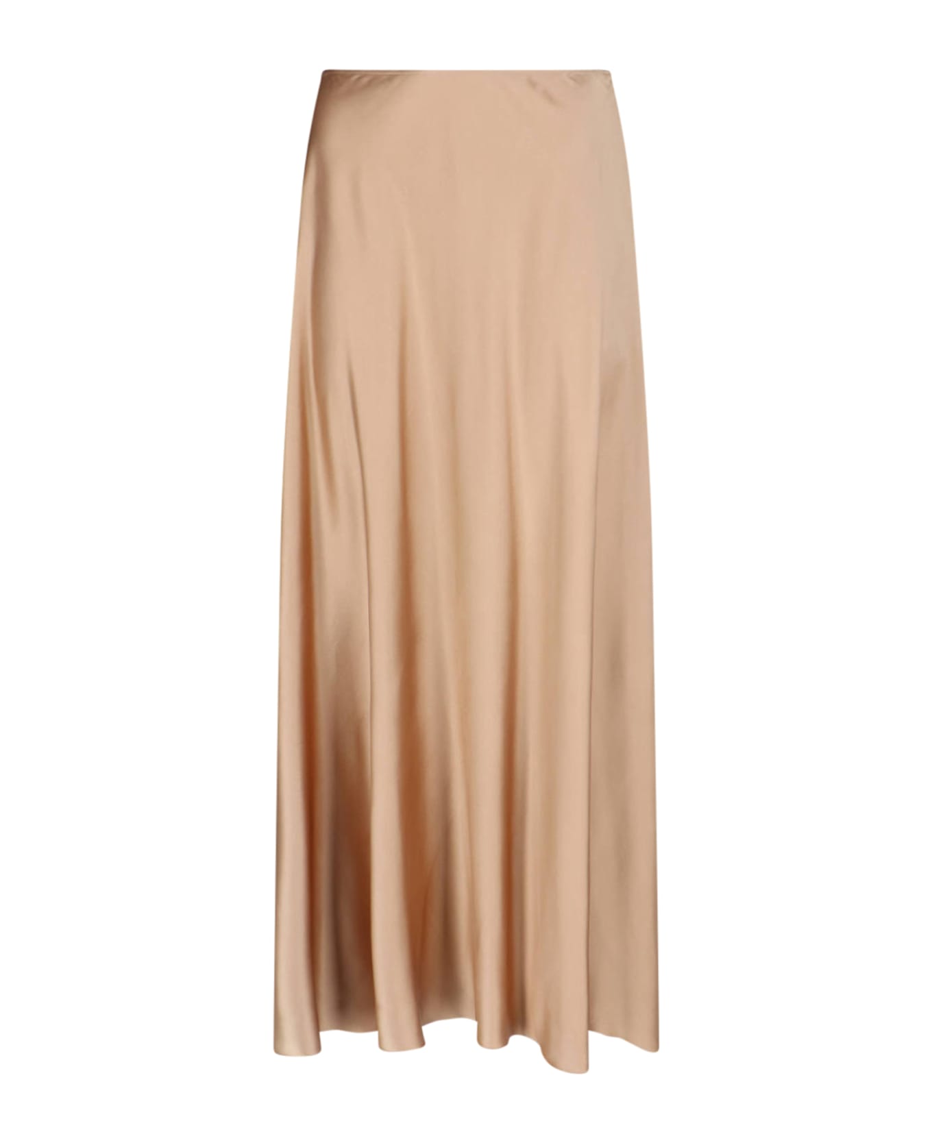 Ermanno Scervino Silk Midi Skirt - Beige