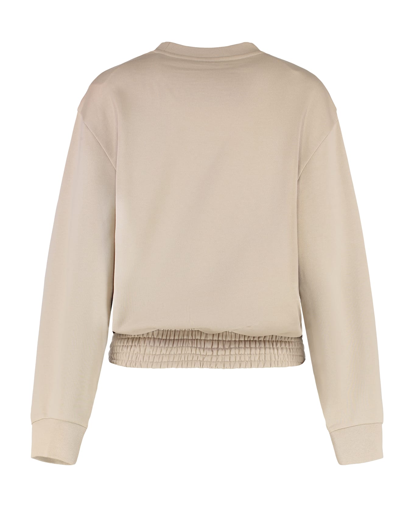Moncler Cotton Crew-neck Sweatshirt - Beige