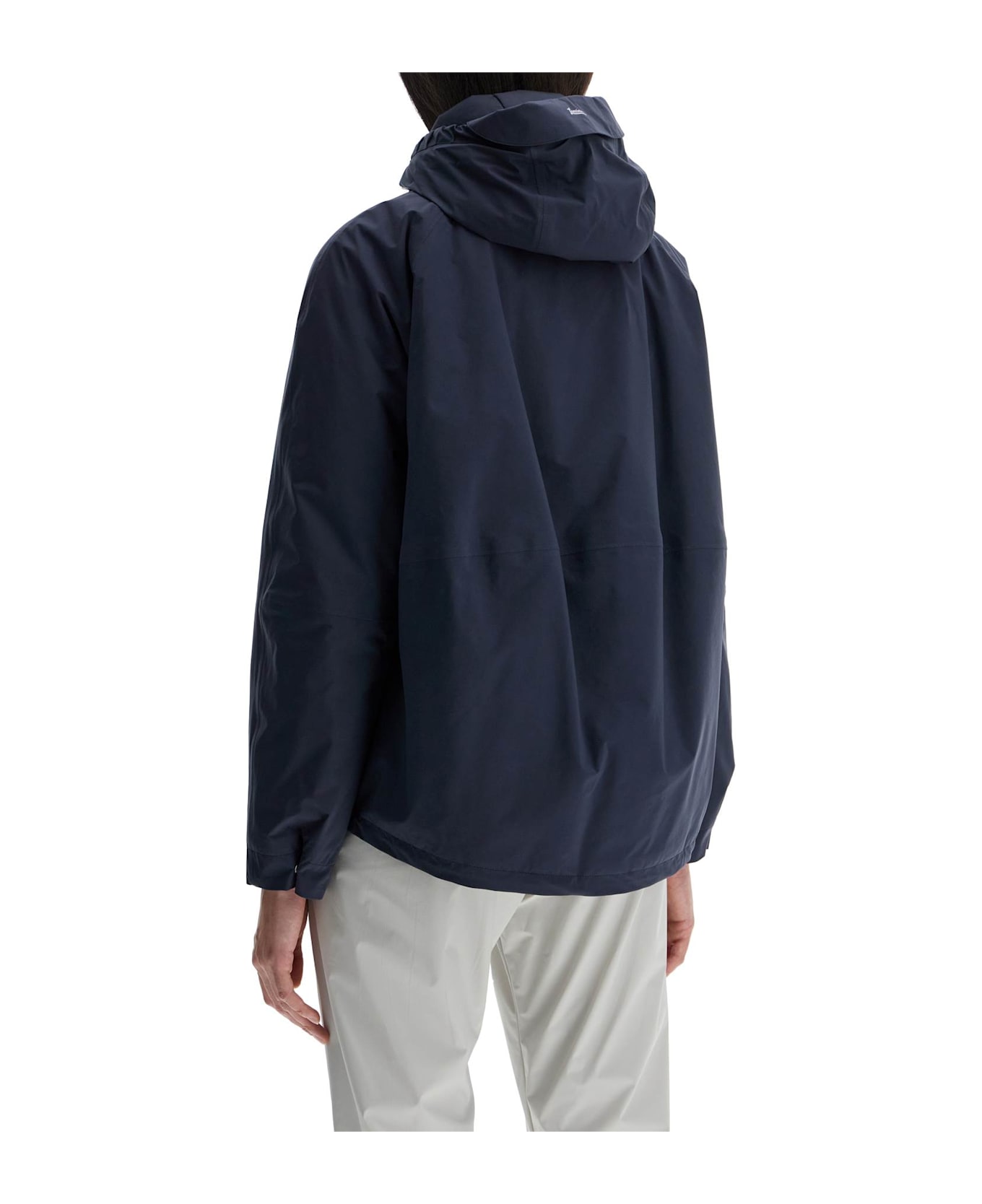 Herno Short Waterproof Breathable Outdoor Jacket Dark Blue - BLU (Blue)