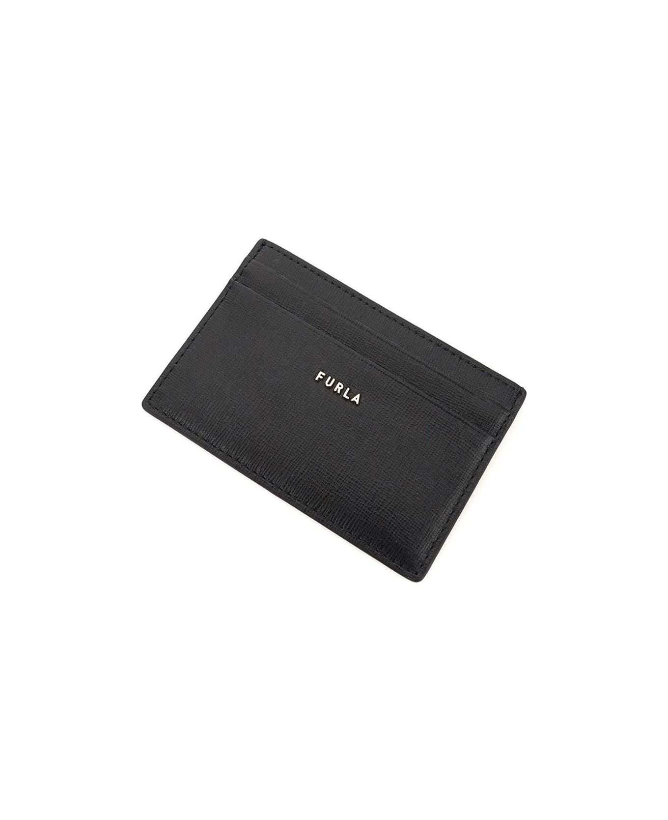 Furla Babylon Logo Lettering Cardholder - Black