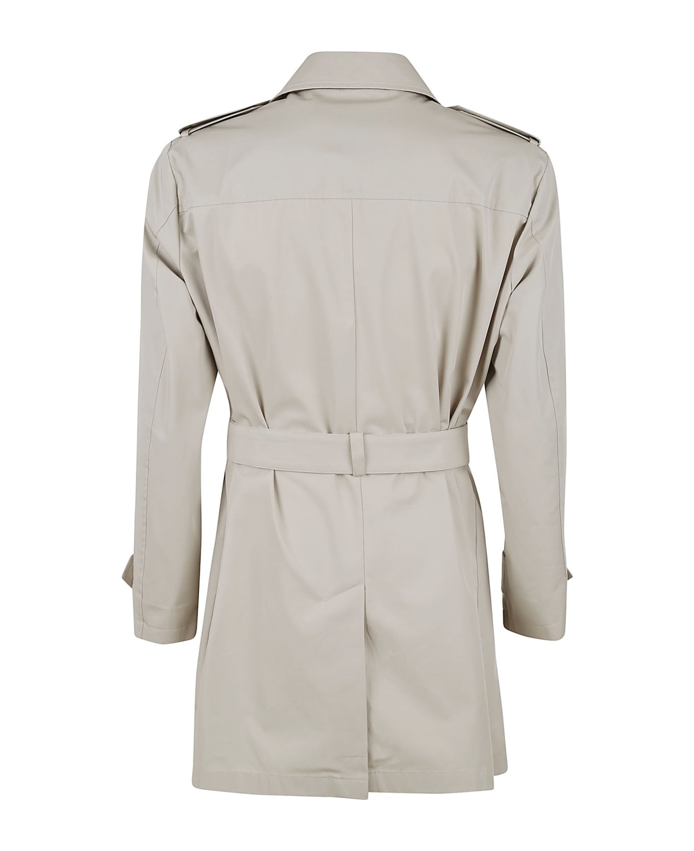 Fay Belted Double-breasted Trench - Beige レインコート