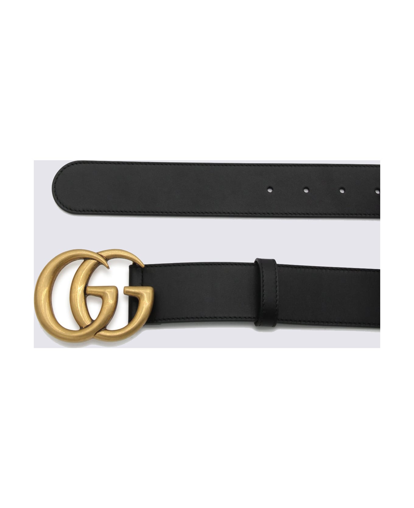 Gucci Black Calfskin Leather Belt - Black ベルト