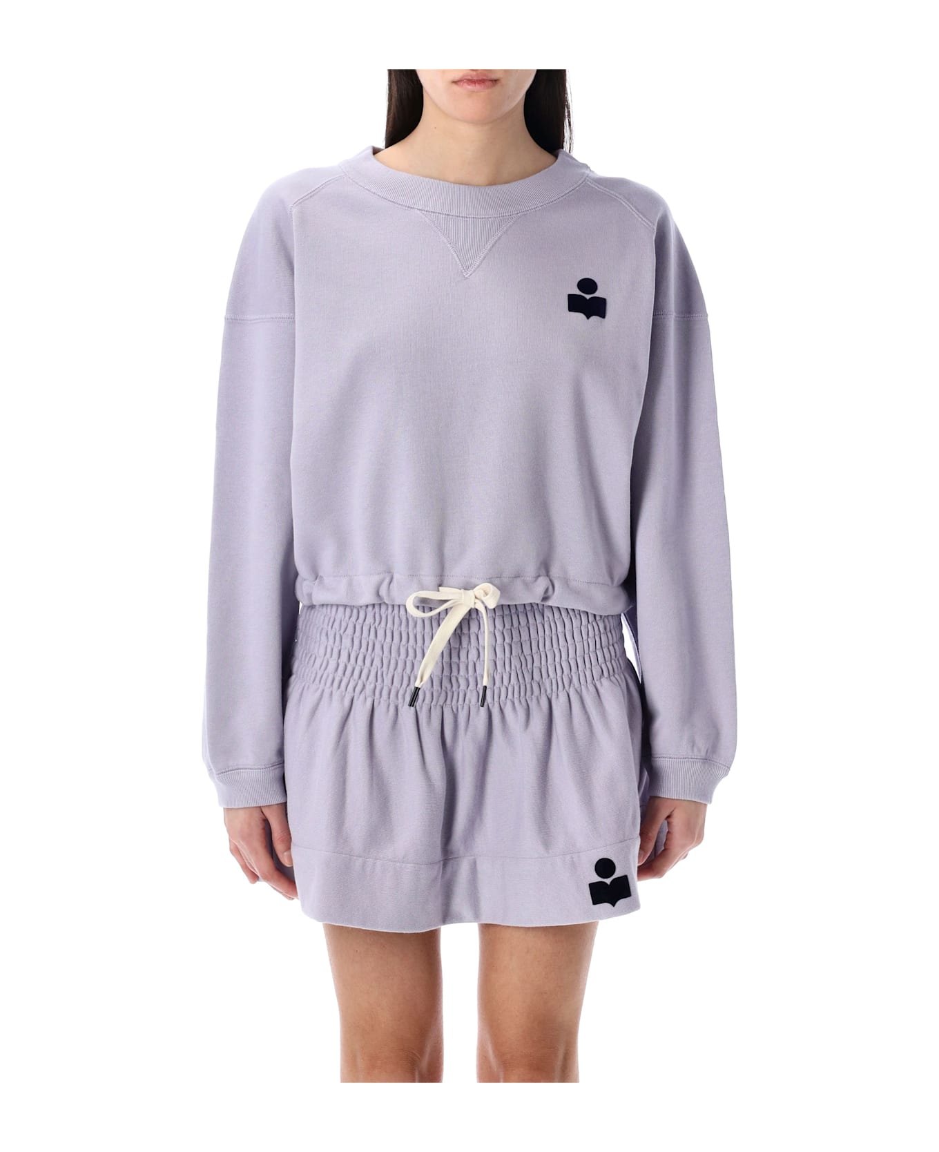 Marant Étoile Margo Cropped Hoodie - LILLAC