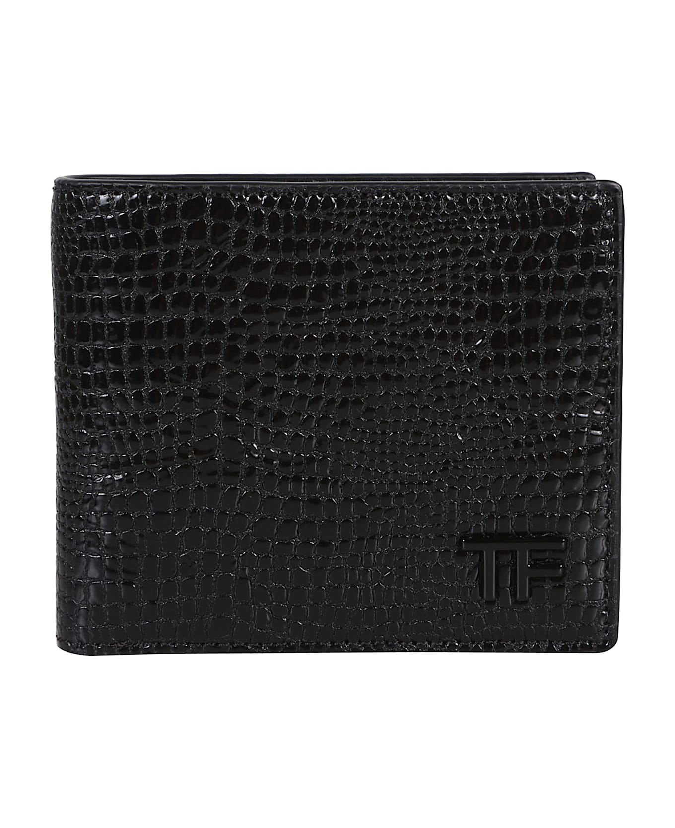 Tom Ford Logo Plaque Wallet - Black